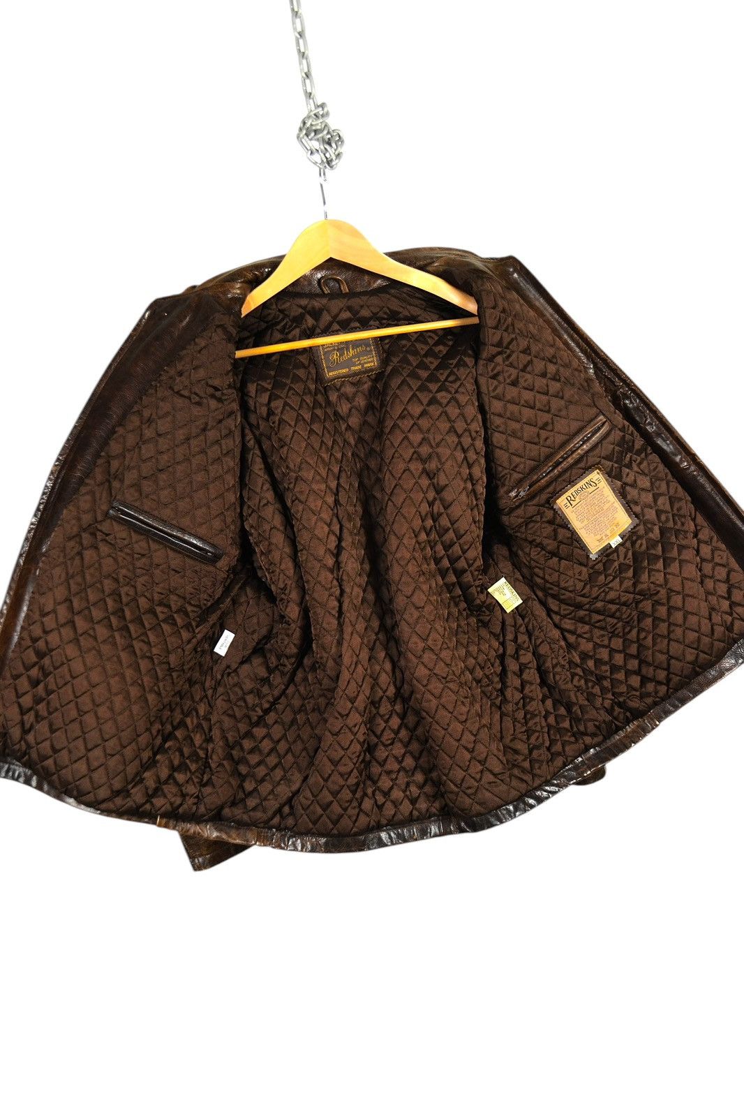 Avirex 90s Vintage Redskins B32 Leather Military Bomber Jacket Size US XL / EU 56 / 4 - 11 Thumbnail