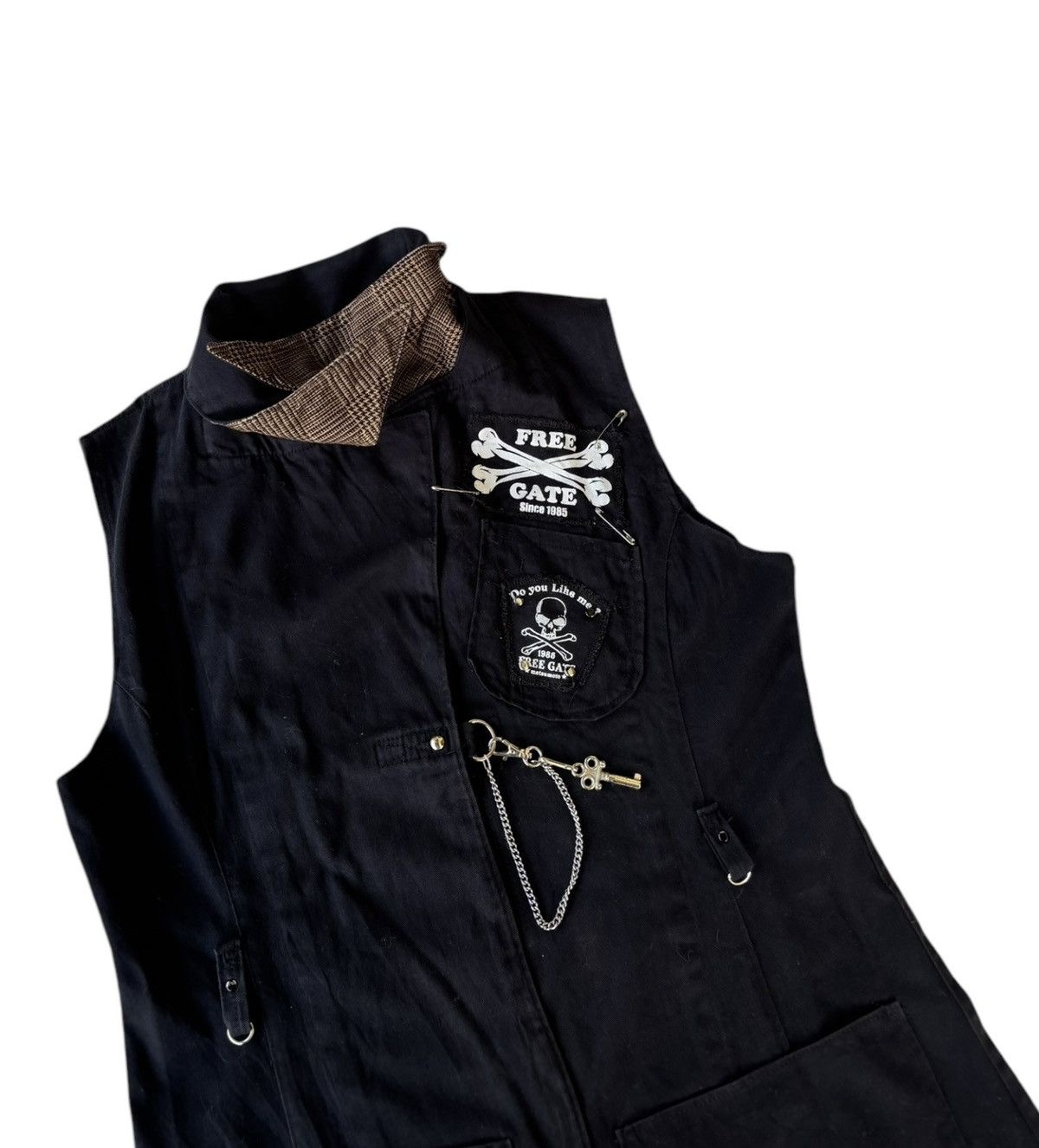 If Six Was Nine × Japanese Brand × Le Grande Bleu (L.G.B.) 2000s Free Gate Punk Grunge Gothic Spiderweb Chain Vest Size S / US 4 / IT 40 - 8 Thumbnail