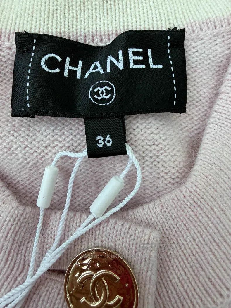Chanel Chanel Pink cashmere strap knitted cardigan coat Size XS / US 0-2 / IT 36-38 - 4 Thumbnail