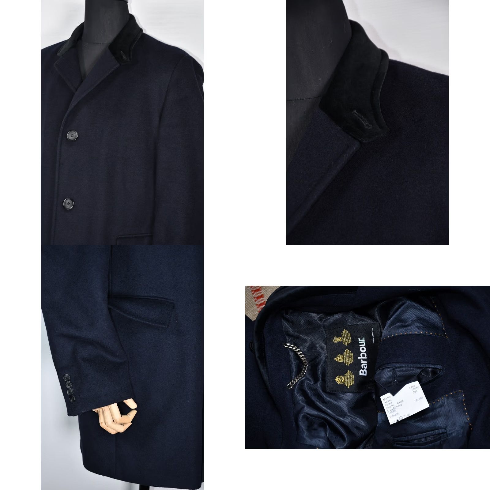 Barbour BARBOUR EDWARD Wool Navy Blue Jacket 44 Men Coat Button Vintage Not Applicable Size US S / EU 44-46 / 1 - 8 Thumbnail