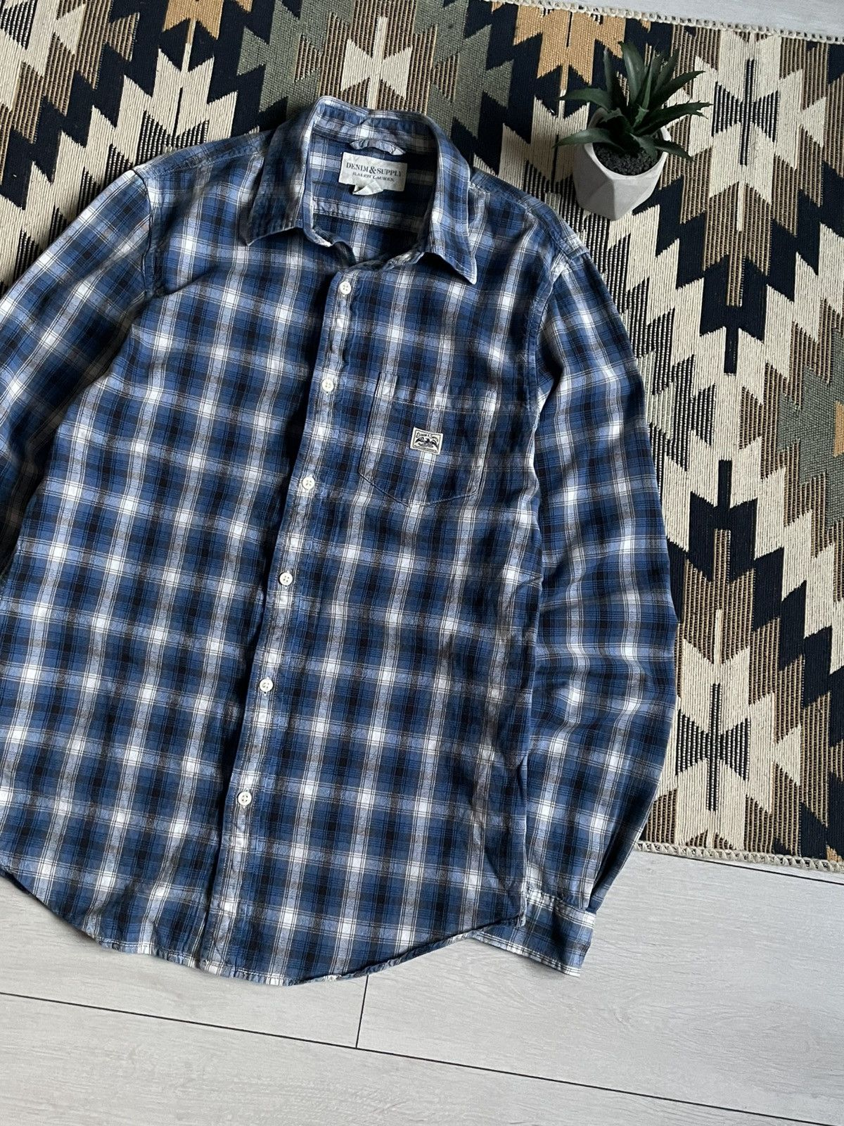 Denim & Supply Ralph Lauren × Polo Ralph Lauren × Vintage Vintage Denim & Supply Ralph Lauren Flannel Shirt Size US M / EU 48-50 / 2 - 3 Thumbnail
