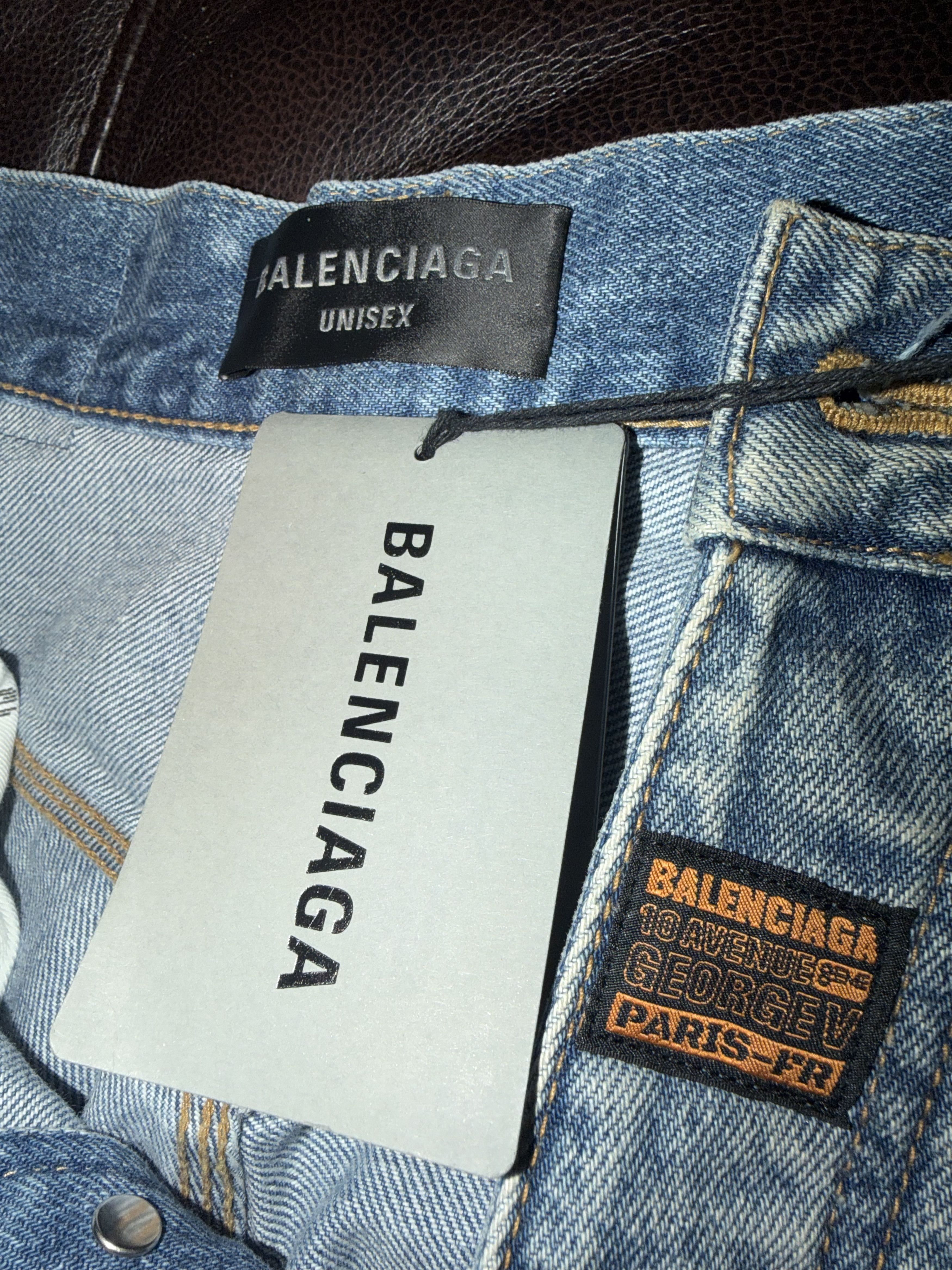 Balenciaga Baggy Vintage Cargo Denim Shorts Size US 28 / EU 44 - 14 Thumbnail