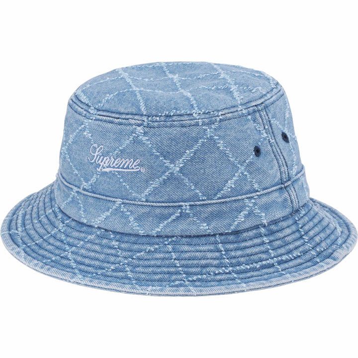 Supreme M/L Punched Denim Crusher Bucket Hat | Grailed