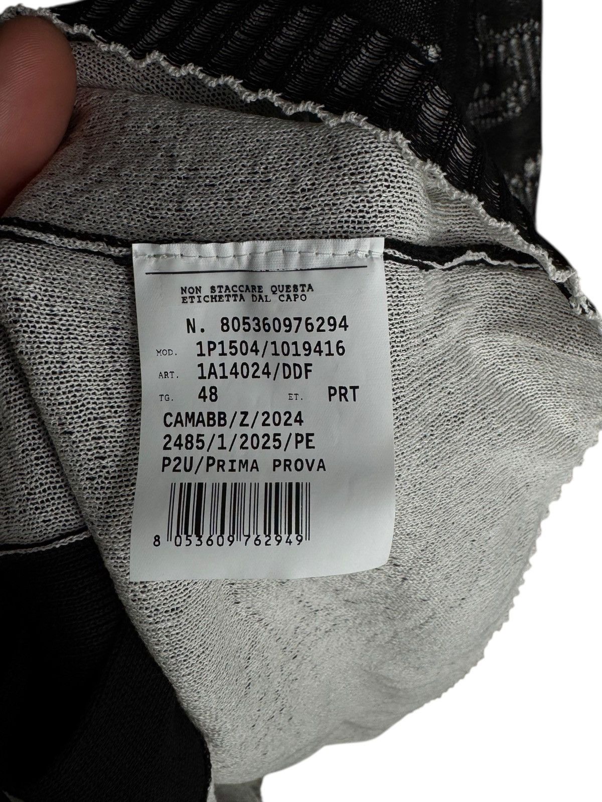 Versace Versace black drop-stitch cotton open-knit cardigan Size US M / EU 48-50 / 2 - 9 Thumbnail
