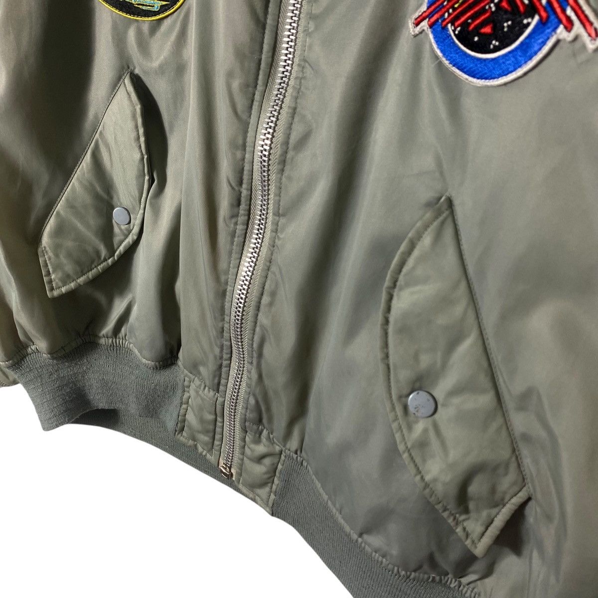 Japanese Brand Vintage 90s Flyers Mens Intermediate MA-1 Reversible Bomber Size US L / EU 52-54 / 3 - 8 Thumbnail