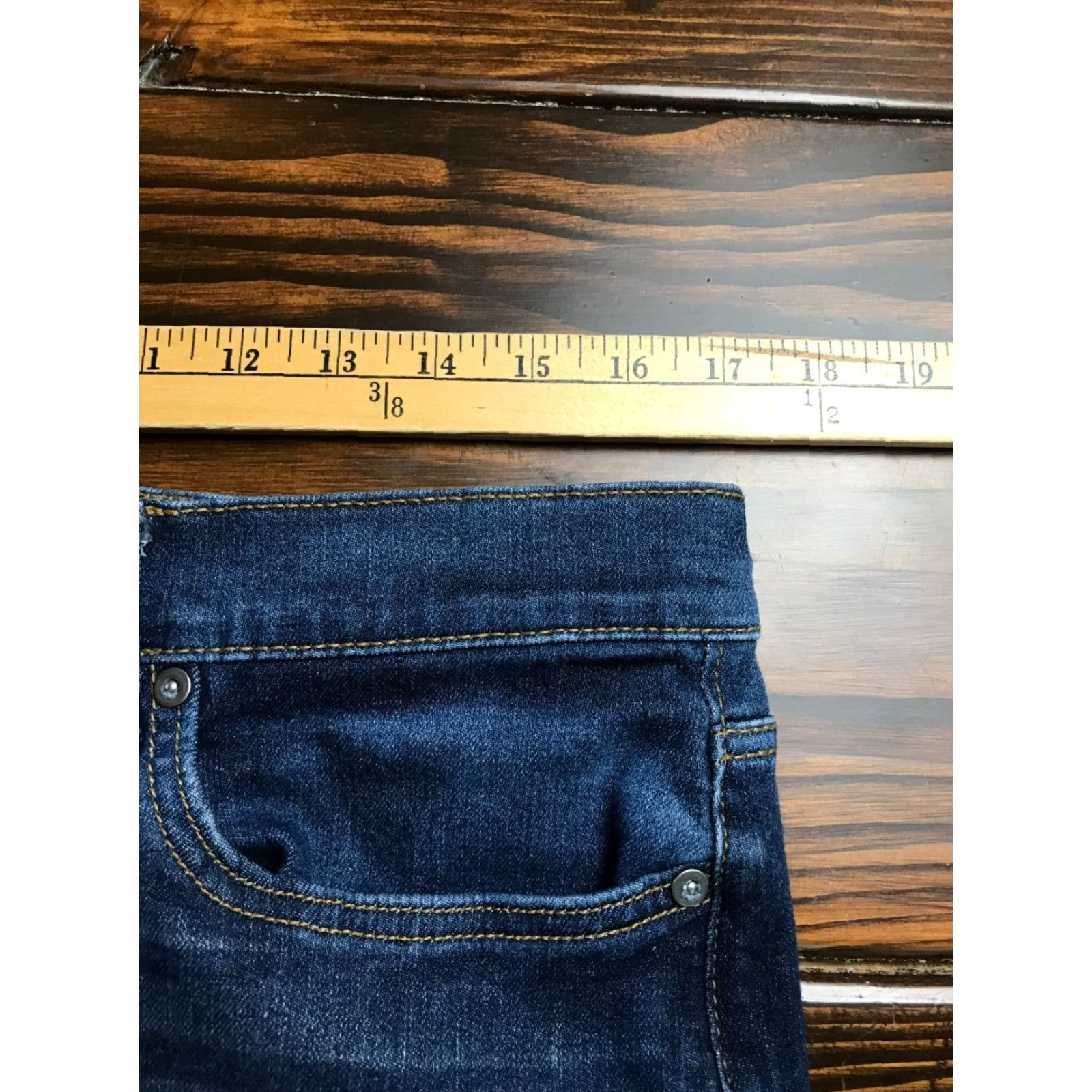 Vintage No Boundaries Jeans Women's 34x28 Blue Denim Straight Leg Pockets Jeans"} Size 24" / US 00 / IT 34 - 3 Thumbnail