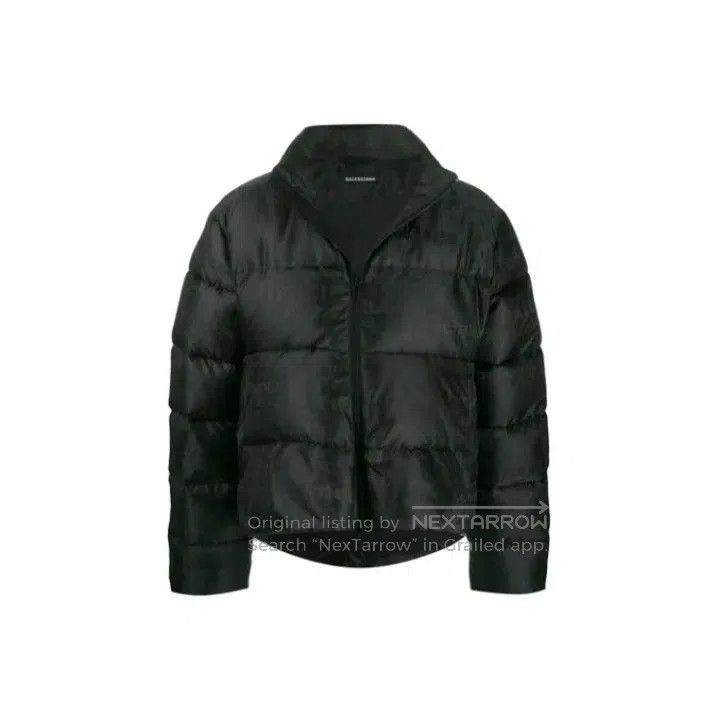 Balenciaga Balenciaga Black Logo Embroidered Puffer Jacket. Size US L / EU 52-54 / 3 - 1 Thumbnail