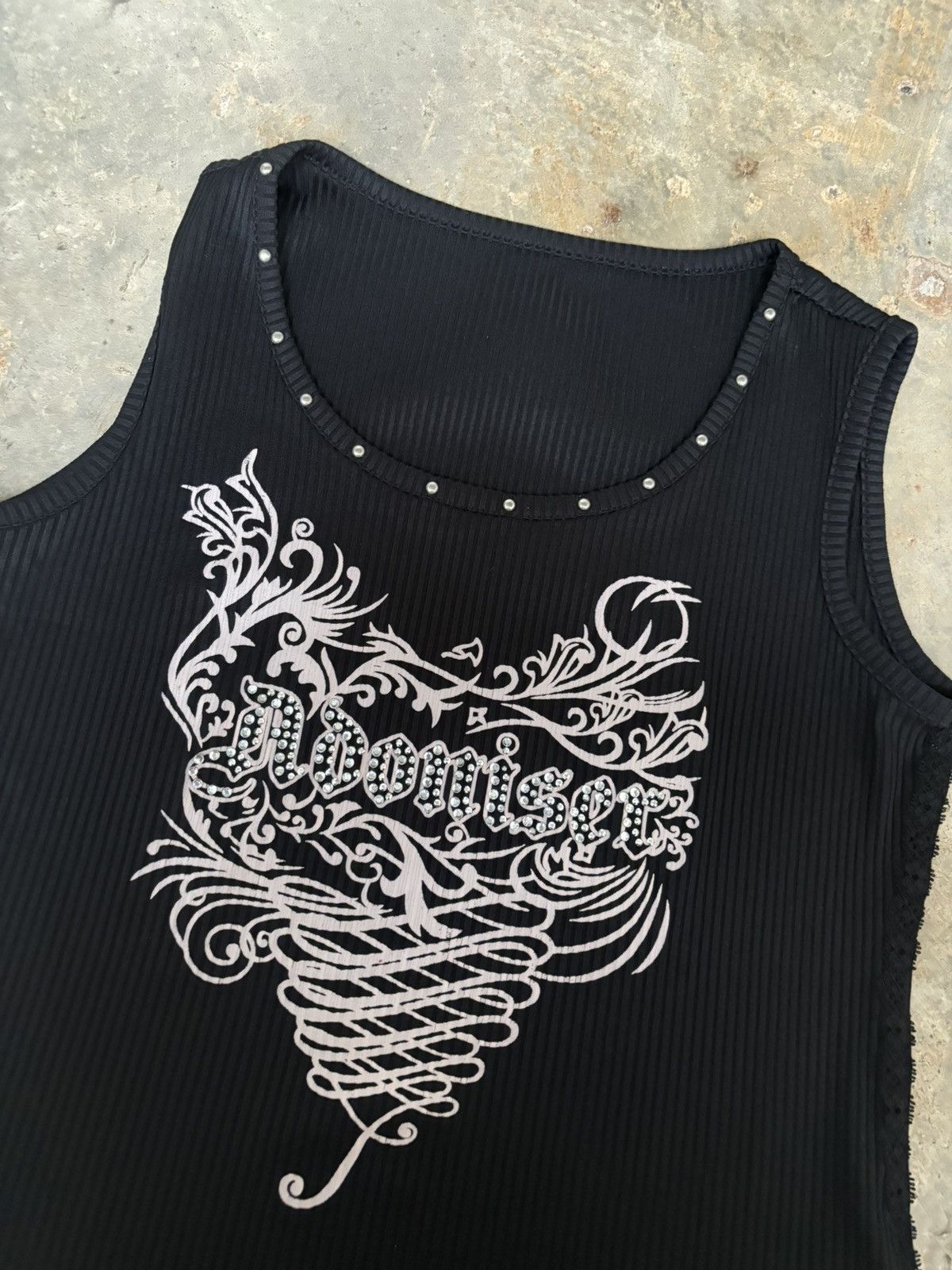 Hysteric Glamour Y2k Opium Adoniser Punk Style Tank Tops Size M / US 6-8 / IT 42-44 - 2 Thumbnail