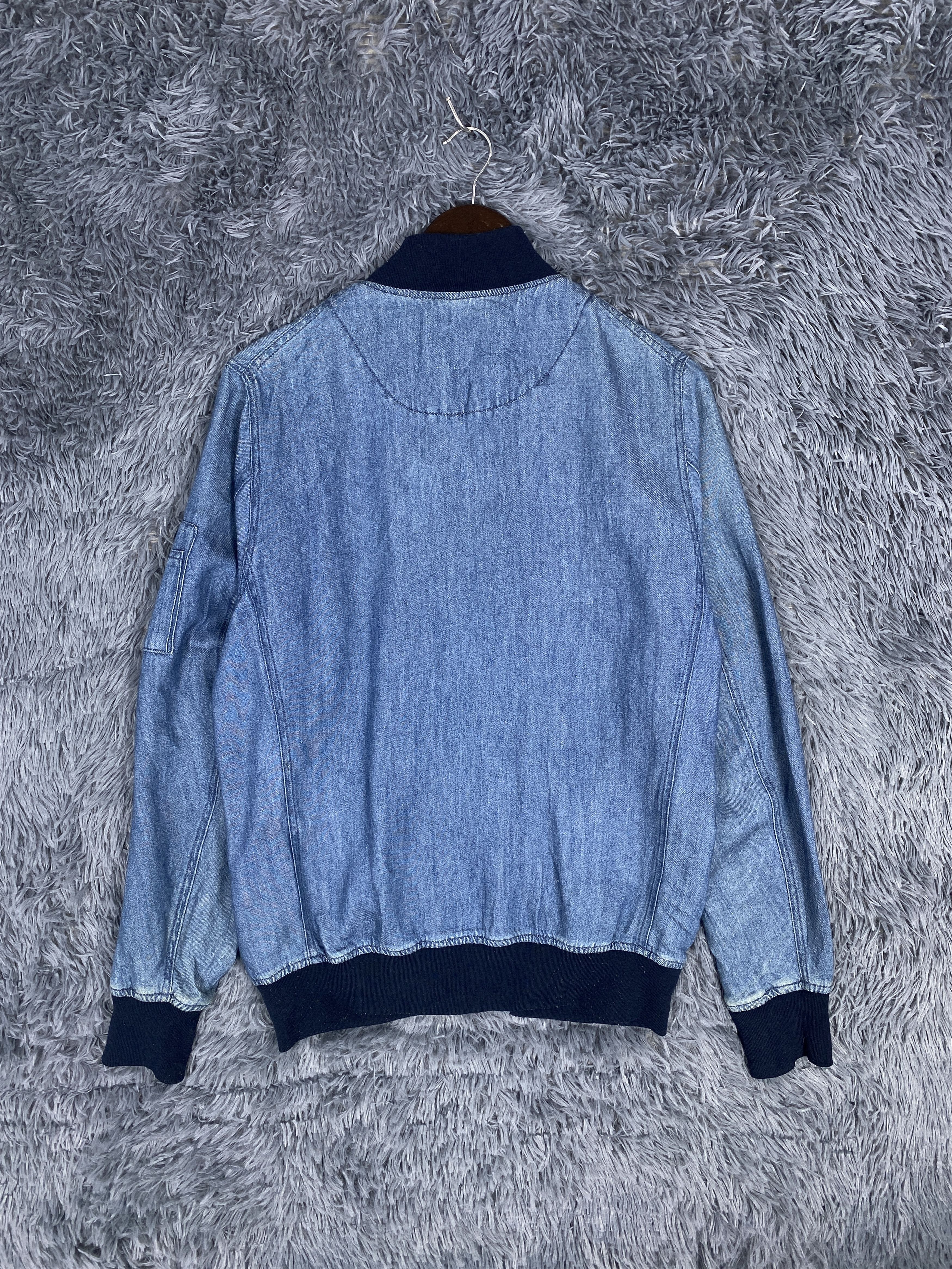 Japanese Brand Vintage Browny Zip Up Light Denim Bomber Jacket Size US M / EU 48-50 / 2 - 5 Thumbnail