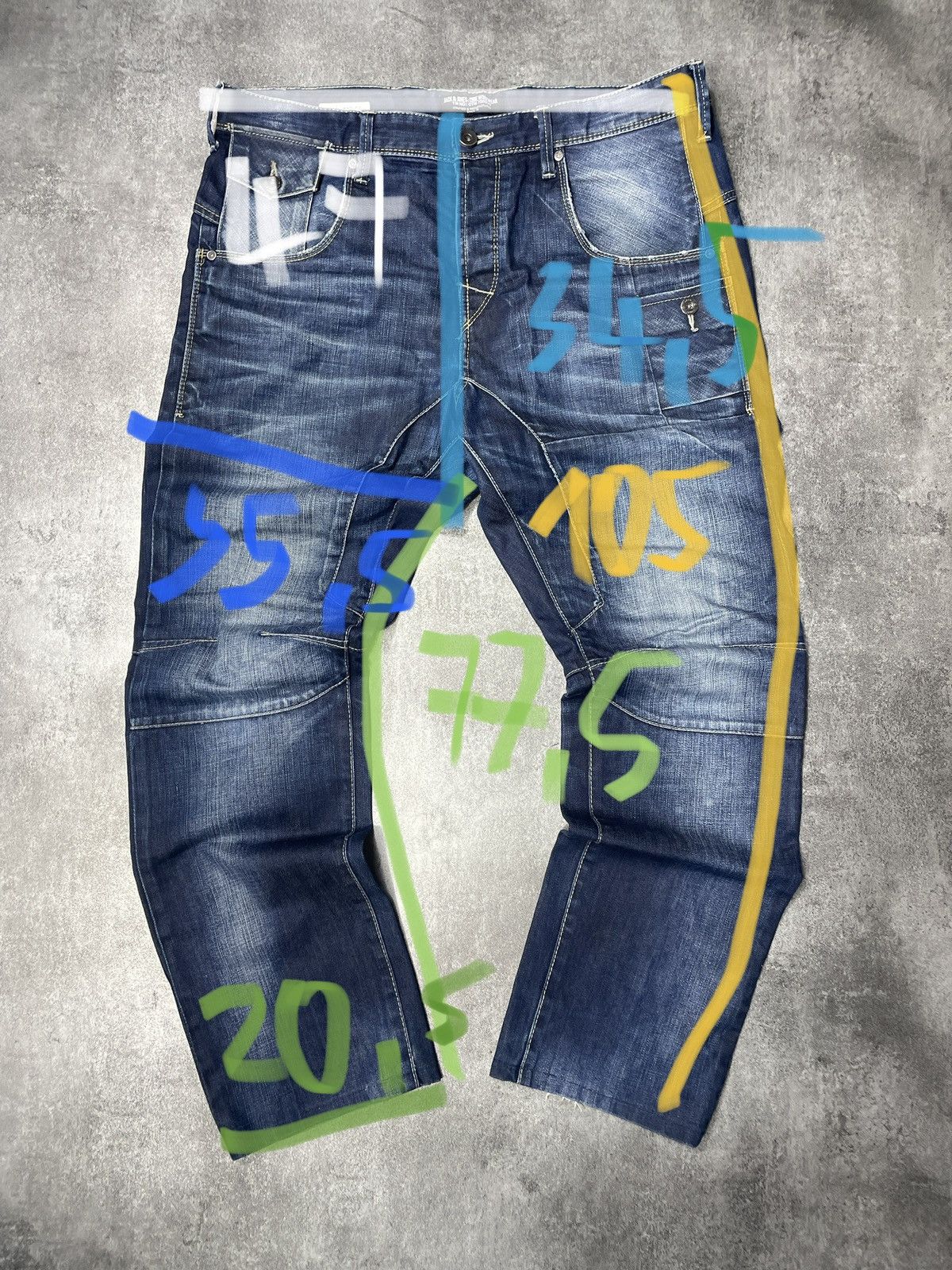 Vintage 🔥RARE🔥 Vintage Y2K Wide Pants Denim Baggy Rare Hype Size US 37 - 15 Thumbnail