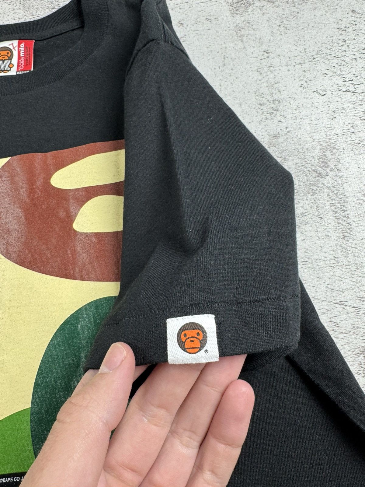 Bape Baby Milo by bathing ape 1993/2006 Hip Hop Camo T Shirt Tee Size US M / EU 48-50 / 2 - 10 Thumbnail