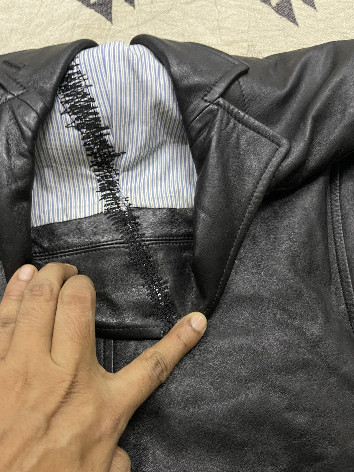 Junya Watanabe 90s JUNYA WATANABE COMME DES GARCONS LEATHER COAT Size US S / EU 44-46 / 1 - 13 Thumbnail
