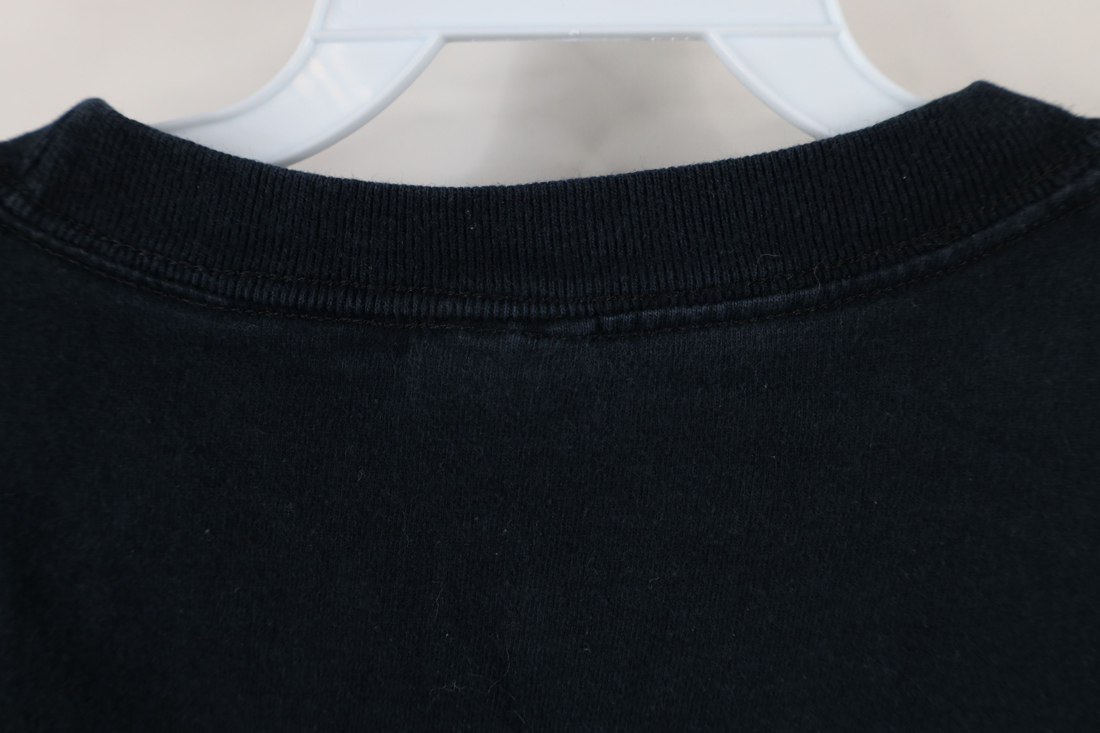 Vintage Vintage 90s Streetwear Heavyweight Cotton T-Shirt Black Size US L / EU 52-54 / 3 - 7 Thumbnail
