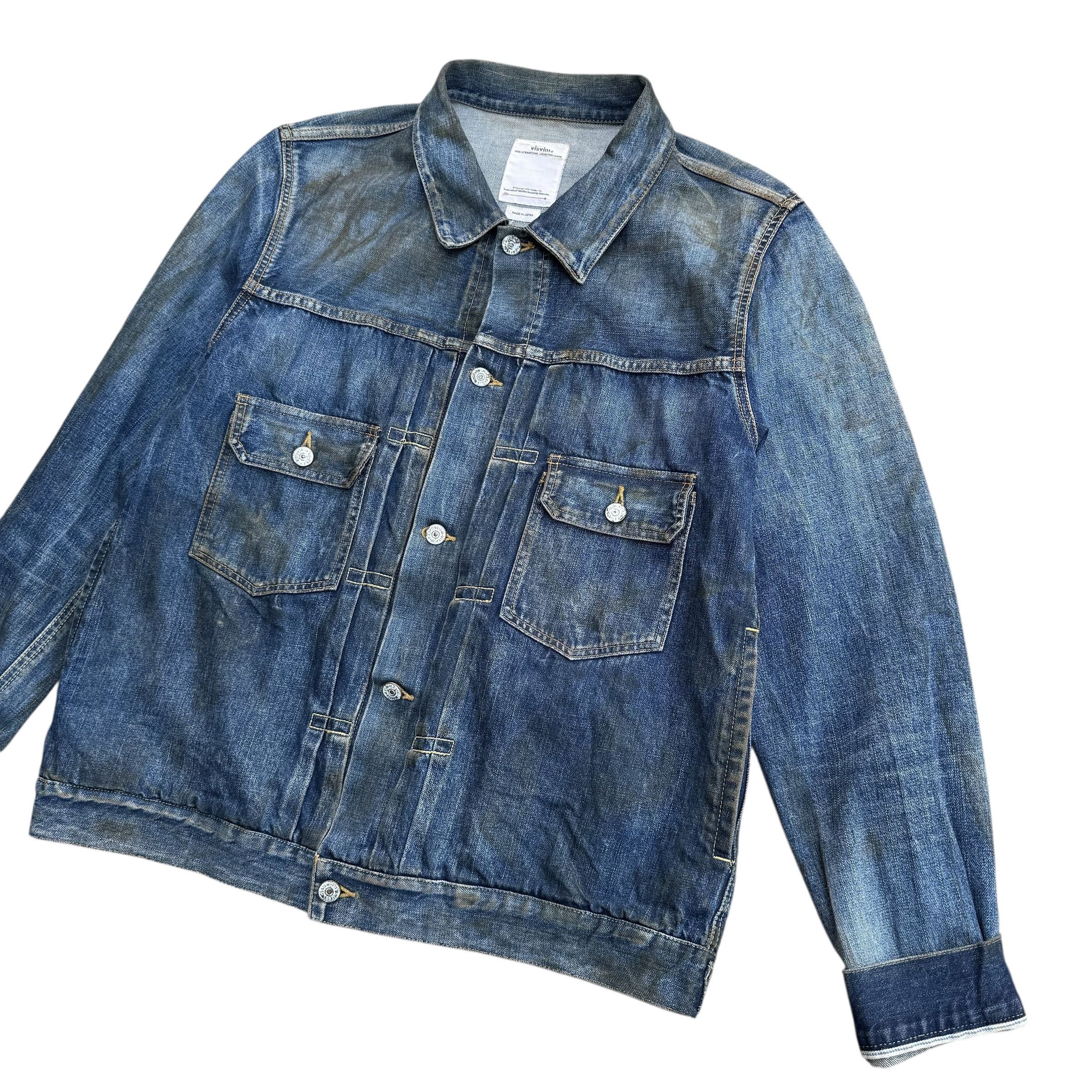 Visvim Visvim 101 19aw Dry Dmgd-1000 Denim Jacket Size US XL / EU 56 / 4 - 4 Thumbnail