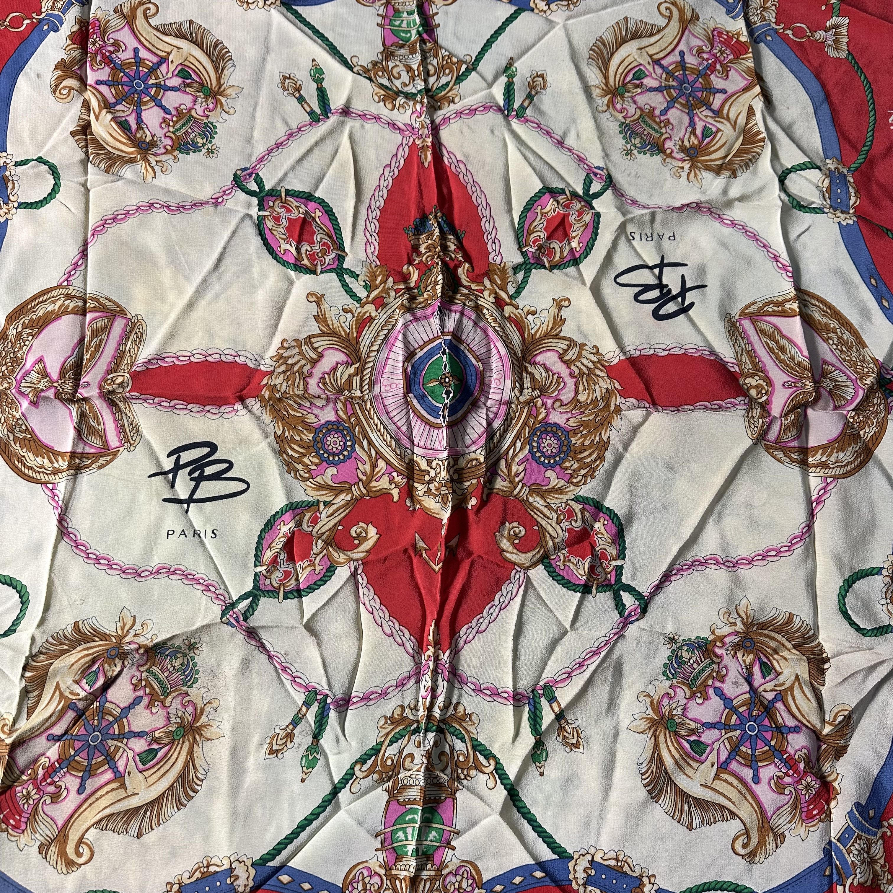 Balmain × Pierre Balmain × Silk Laundry 🔥RARE🔥Pierre Balmain Paris Silk Neckerchief Scarf Headband Size ONE SIZE - 5 Thumbnail