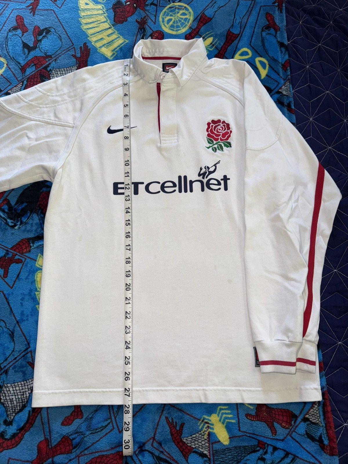 Nike × Vintage Vintage 1999-2001 Nike BT Cellnet England Rugby Jersey shirt Size US S / EU 44-46 / 1 - 1 Thumbnail