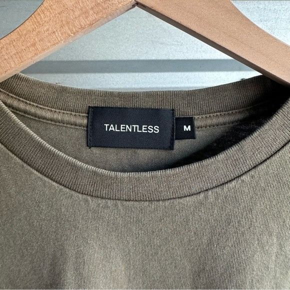 Designer × Talentless NEW TALENTLESS DROP SHOULDER T-SHIRT SHIITAKE SZ MEDIUM M Size US M / EU 48-50 / 2 - 3 Thumbnail