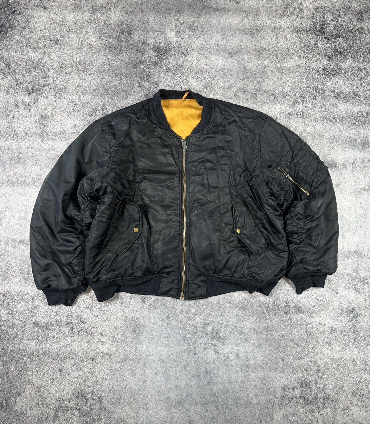 Vintage Y2K Vintage Ma-1 Bombers Style Balenciaga Jacket Rare XL USA Size US XL / EU 56 / 4 - 1 Thumbnail