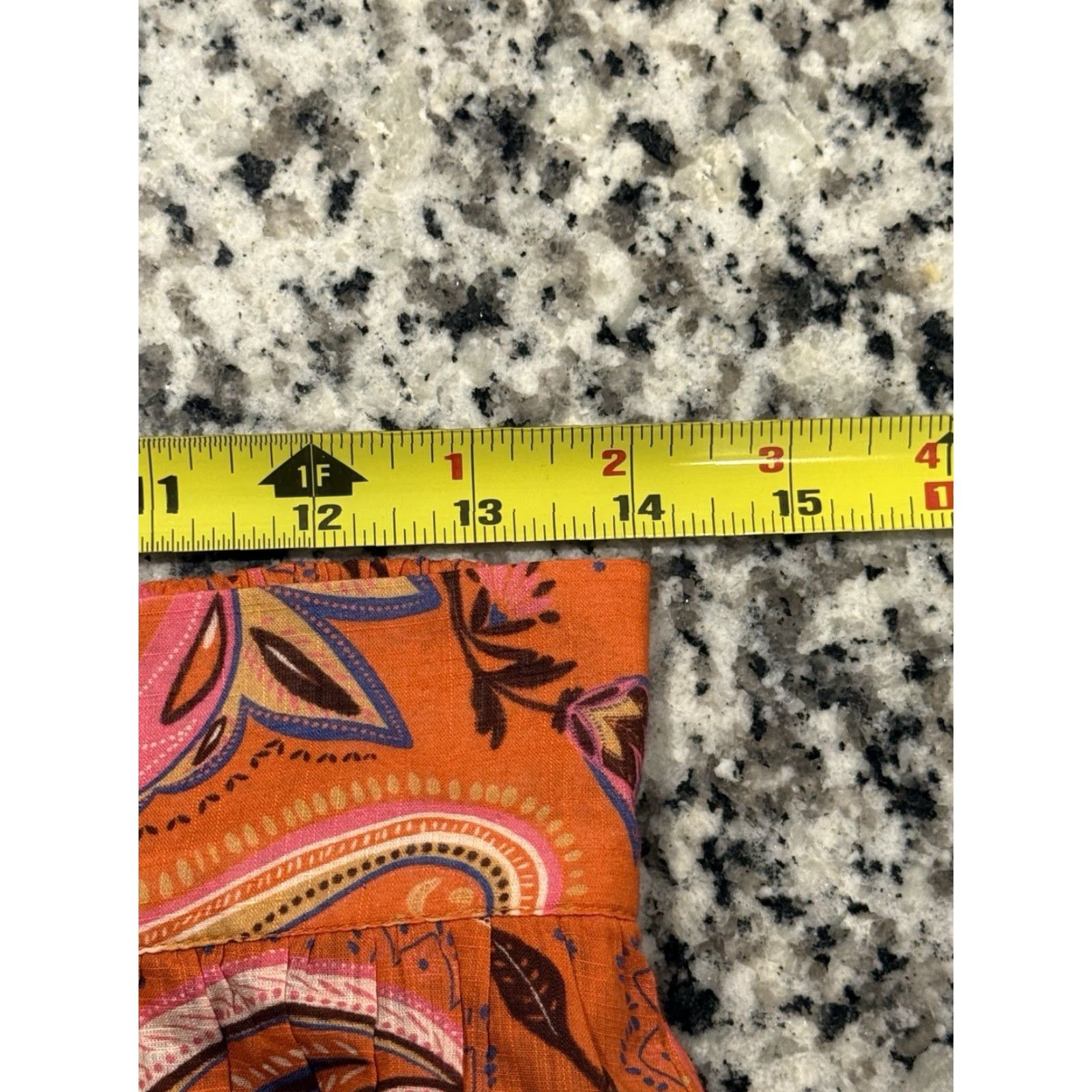 Boden Boden Tiered Maxi Skirt Women’s 8L Long Orange Paisley Cotton Boho Maxi Skirt USA 8L Womens Size 30" / US 8 / IT 44 - 5 Thumbnail