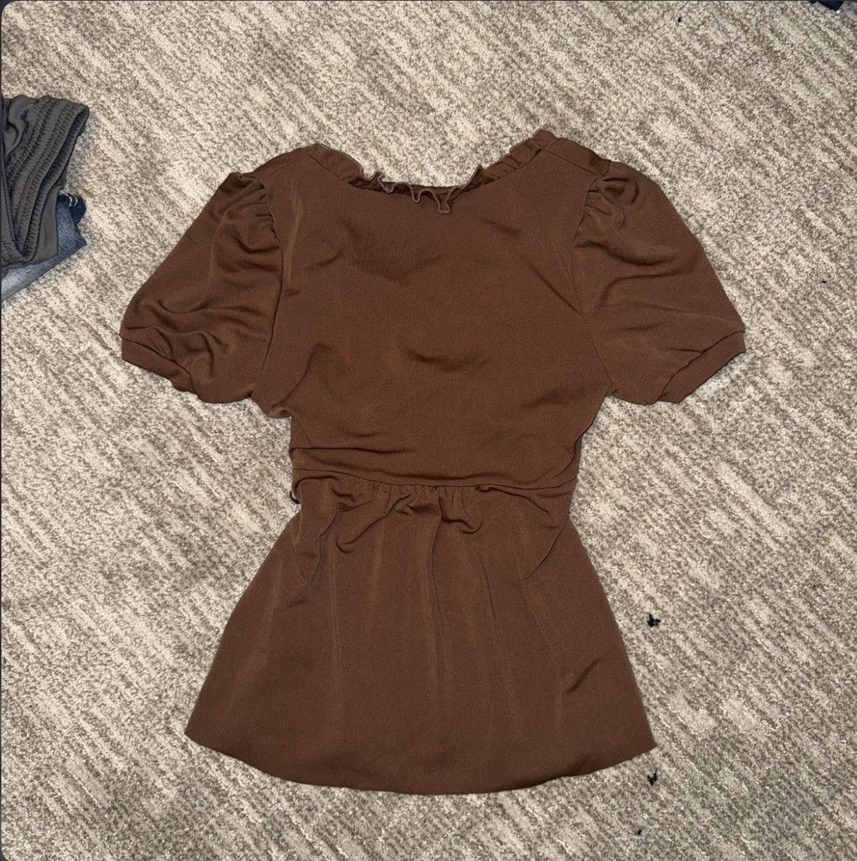 Other brown ruffled flowy top Size M / US 6-8 / IT 42-44 - 2 Thumbnail