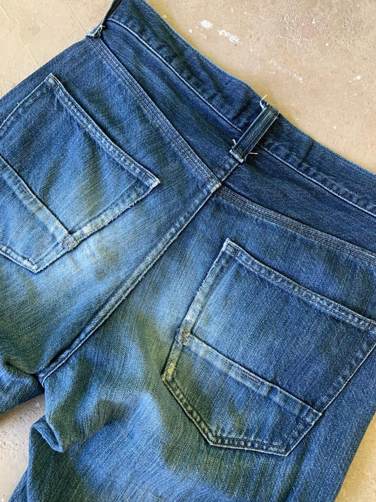Japanese Brand Back Number Washi Denim Distressed Jeans Size US 29 - 12 Thumbnail