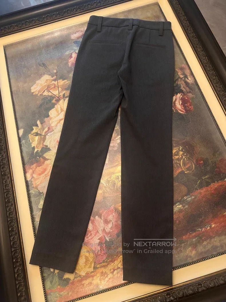 Brunello Cucinelli Brunello Cucinelli Slim-fit smoky gray trousers Size 24" / US 00 / IT 34 - 6 Thumbnail