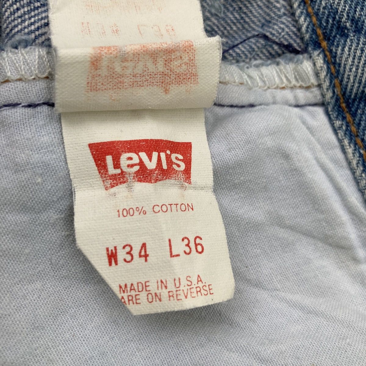 Levi's × Levi's Vintage Clothing × Vintage VINTAGE 90s LEVI’S 501 DISTRESSED JEANS Size US 34 / EU 50 - 15 Thumbnail