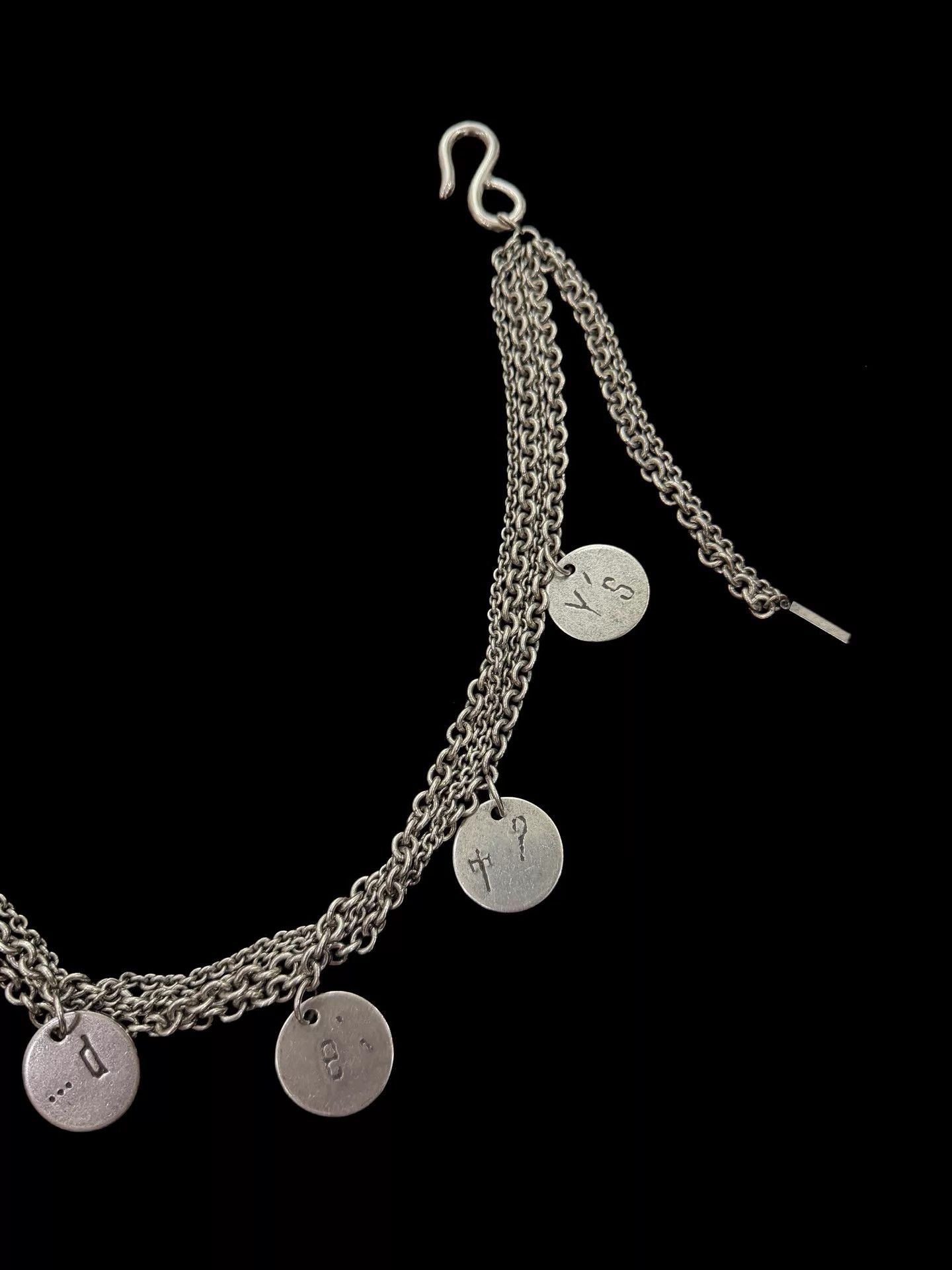 Y's Y's Red Label Multi-chain Silver Metal Necklace/Bracelet Size ONE SIZE - 6 Thumbnail