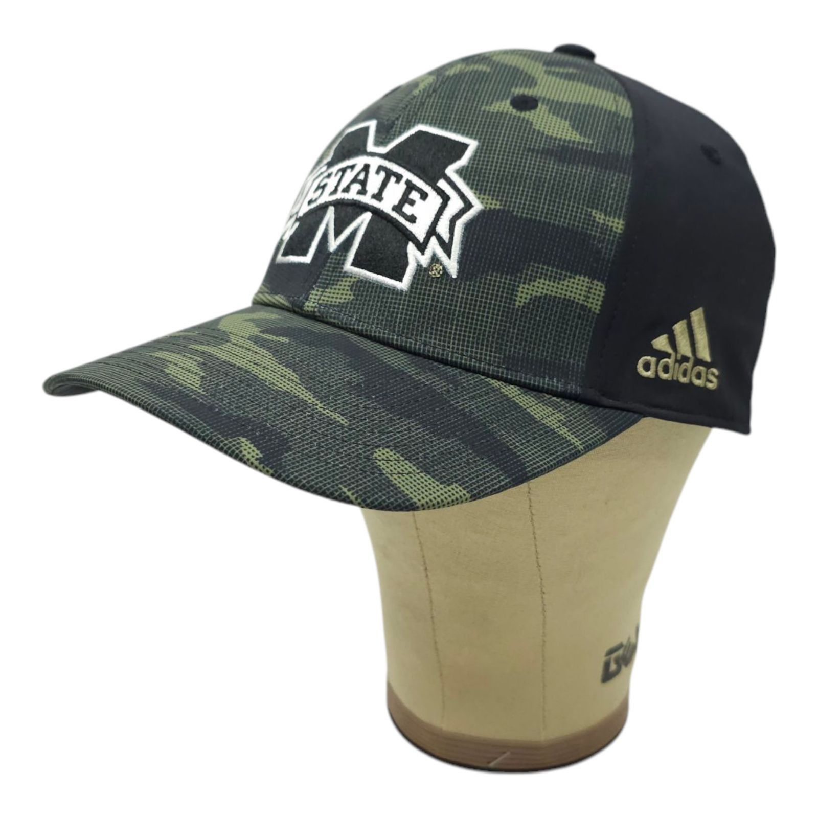 Adidas MS State Bulldogs A-Flex S/M Camo Front Cap Trucker Logo Size ONE SIZE - 2 Thumbnail
