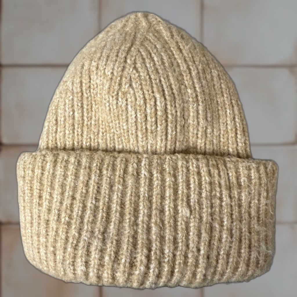 Free People Free People Women's Beanie Hat One Size Knit Light Brown Brown Womens Hats Beanie One Size Size ONE SIZE - 1 Thumbnail