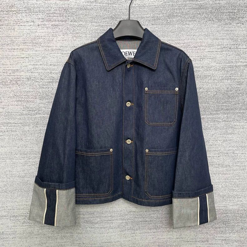 Loewe LOEWE Blue rolled cuff denim jacket Size XS / US 0-2 / IT 36-38 - 1 Thumbnail