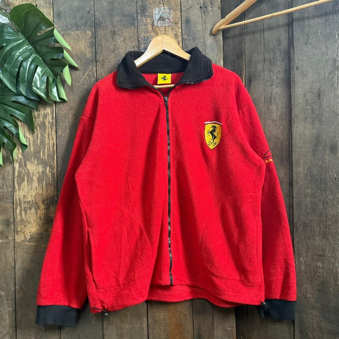 Ferrari Vintage Ferrari Fleece Jacket Size US XL / EU 56 / 4 - 1 Thumbnail