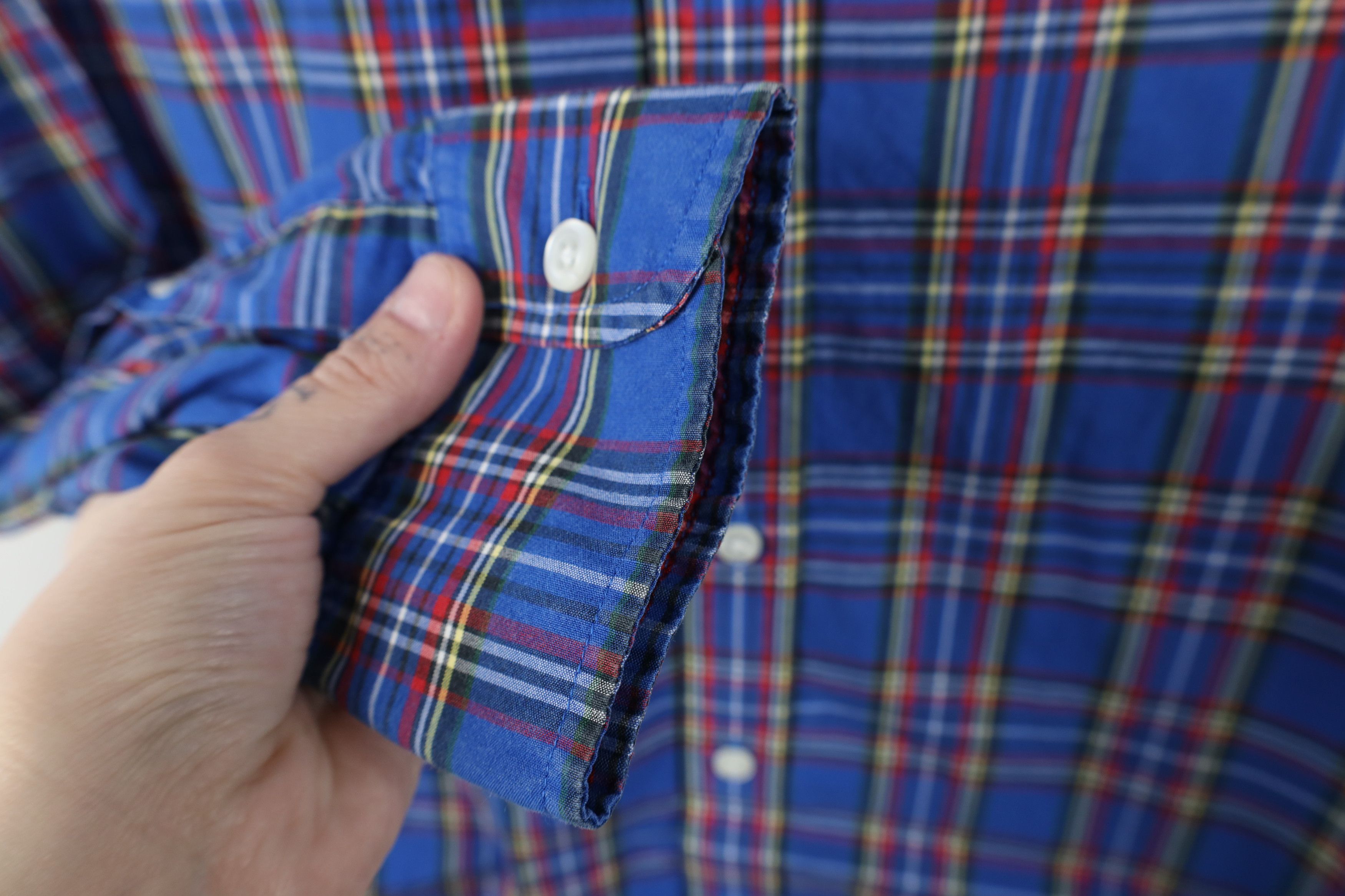 Bonobos Bonobos Fit Rainbow Plaid Collared Button Down Shirt Size US S / EU 44-46 / 1 - 8 Thumbnail