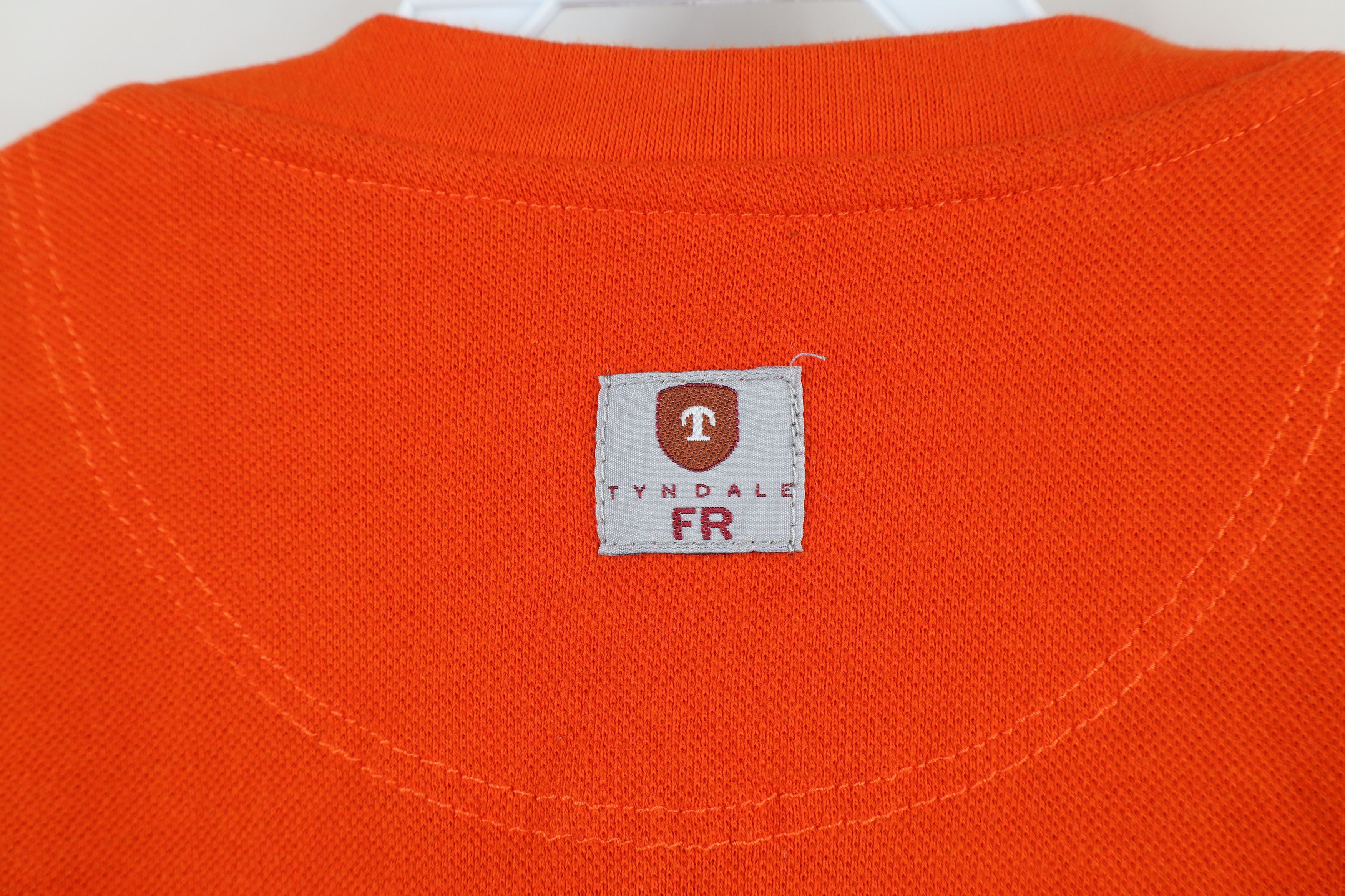 Vintage Tyndale FR Flame Resistant Work Henley T-Shirt Orange USA Size US XXL / EU 58 / 5 - 11 Thumbnail