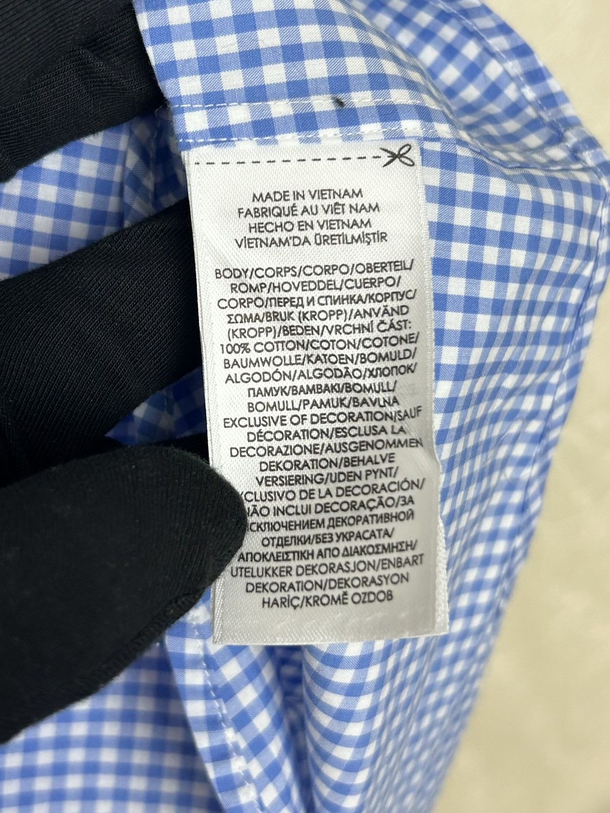 Polo Ralph Lauren Polo Ralph Lauren Blue Check Slim Fit Stretch Shirt Sz XL Size US XL / EU 56 / 4 - 8 Thumbnail