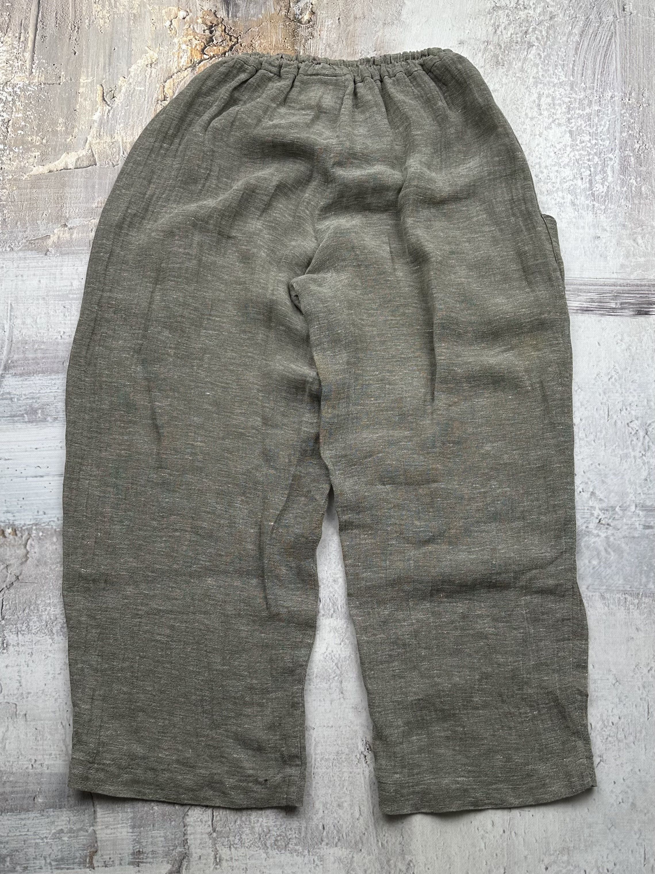 Japanese Brand × Vintage × Yohji Yamamoto Vintage Parachute Linen Pants Size US 30 / EU 46 - 6 Thumbnail