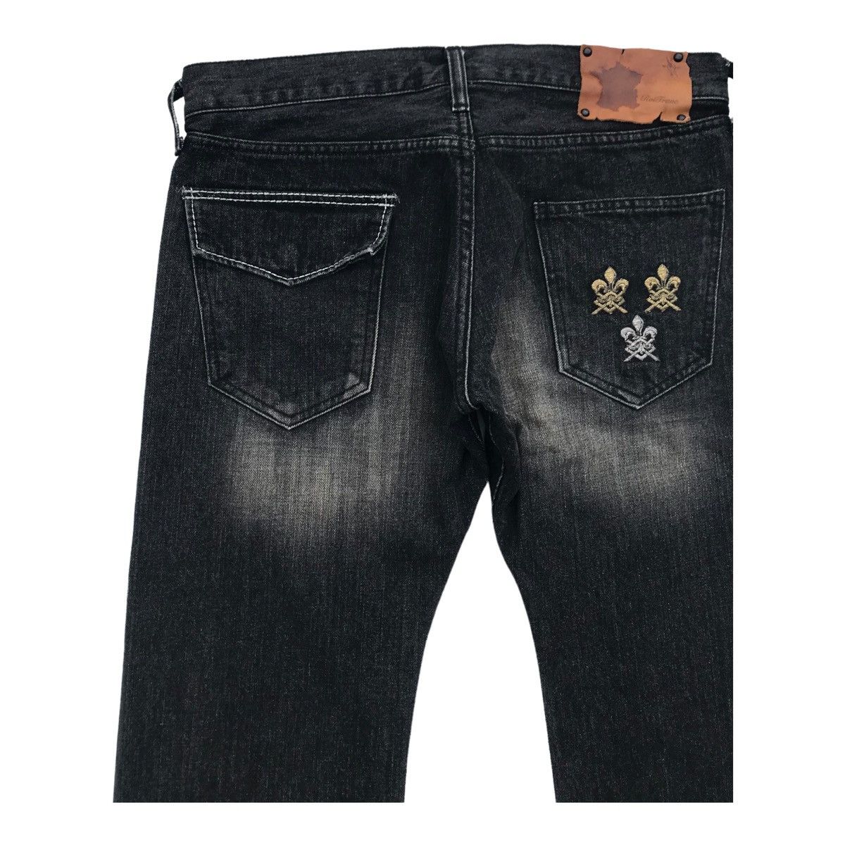 Japanese Brand Roi Franc Japan Bleach Studded Denim Pants Size US 32 / EU 48 - 9 Thumbnail