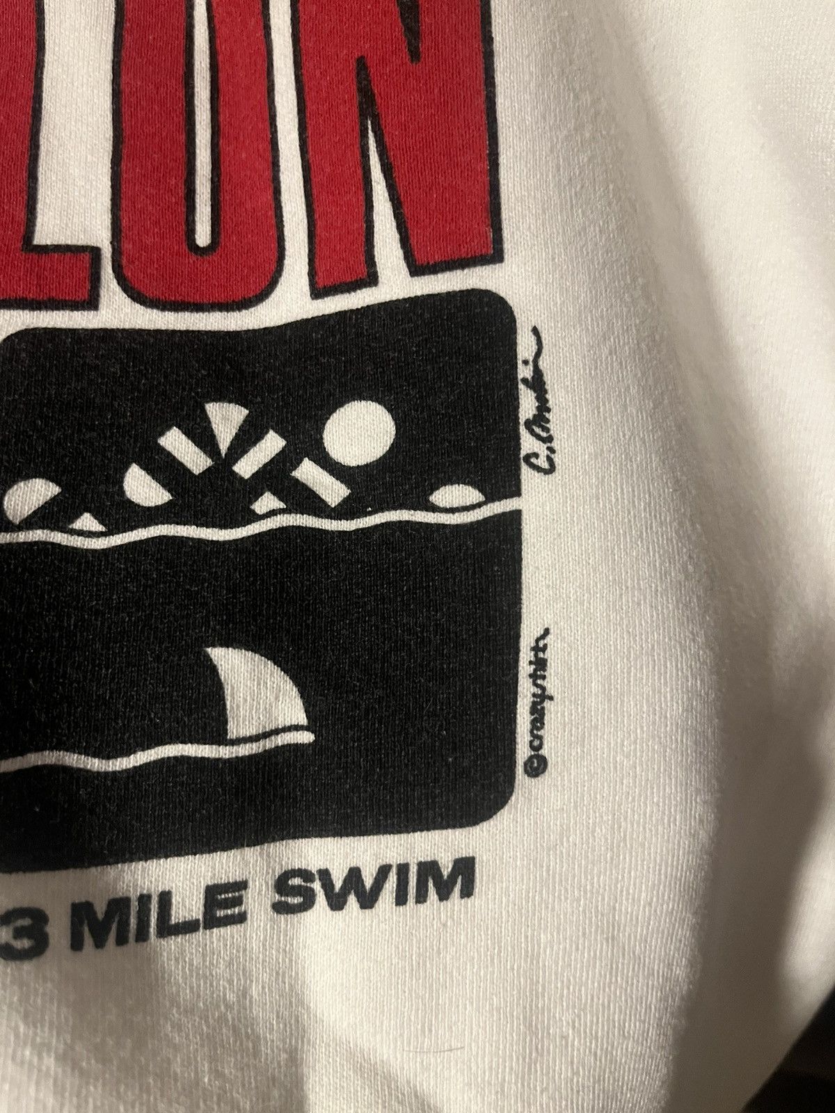 Other Vintage USA Crazy shirts Alcatraz Triathlon Humor Sweater Size US XL / EU 56 / 4 - 8 Thumbnail