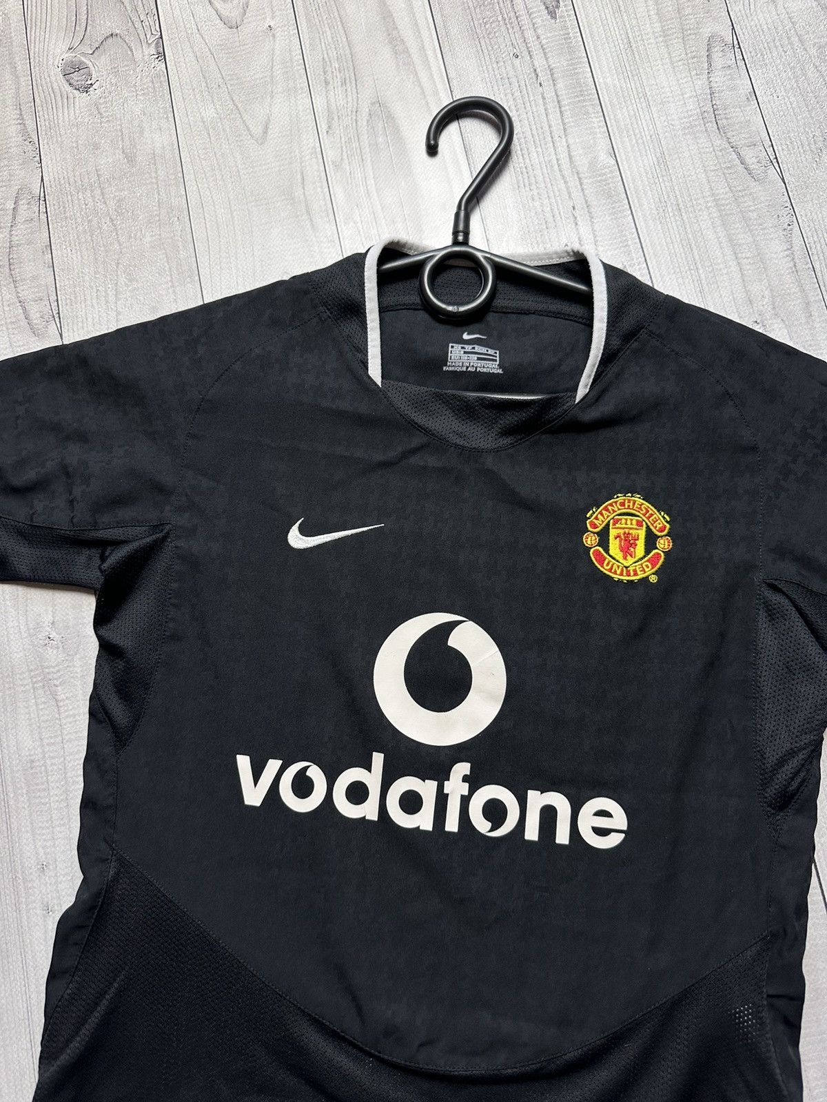 Nike × Vintage Vintage Nike Manchester United kids Xs black soccer jersey Size US XS / EU 42 / 0 - 2 Thumbnail