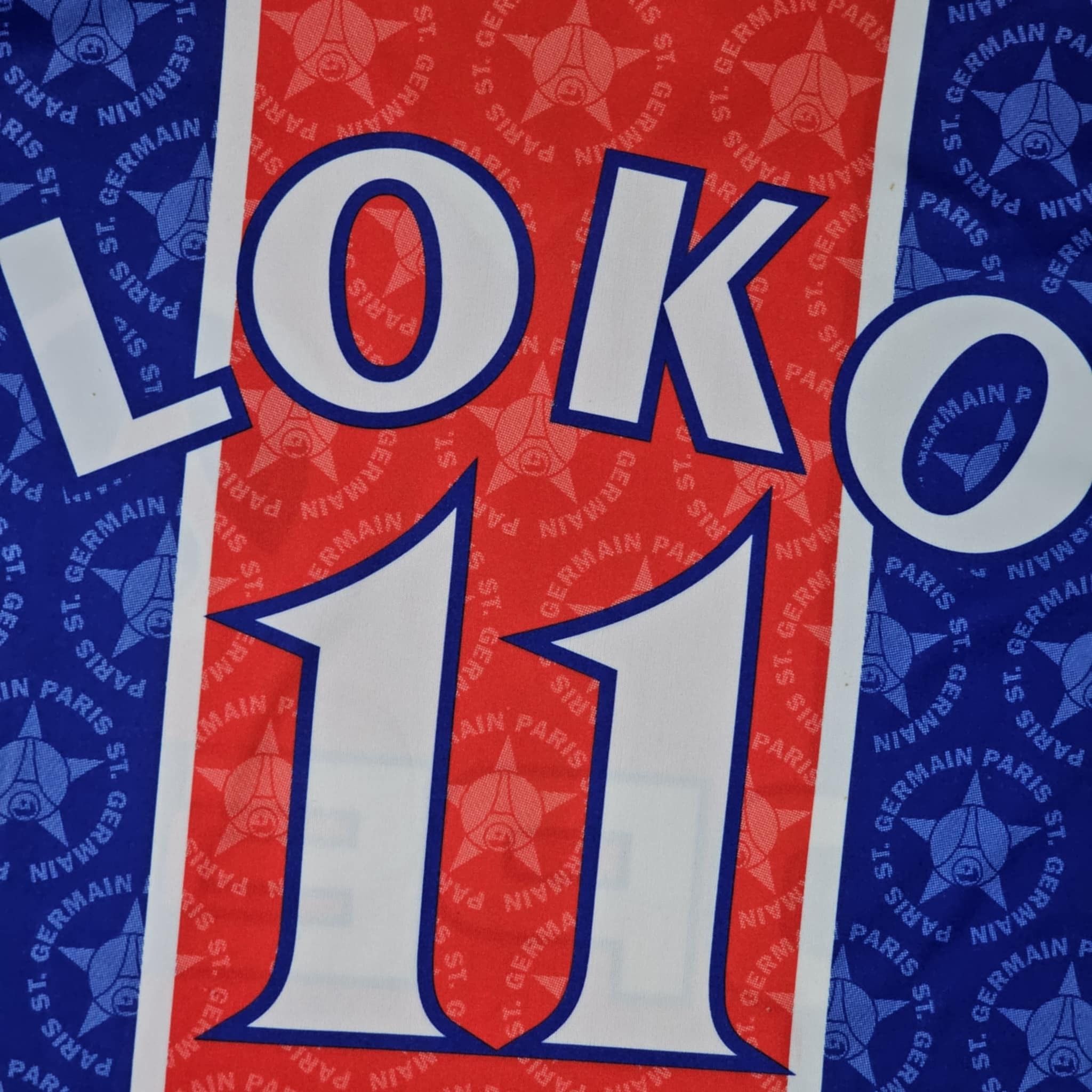 Vintage PSG Vintage 90s Patrice Loko Fan Soccer Jersey Size US XL / EU 56 / 4 - 7 Thumbnail