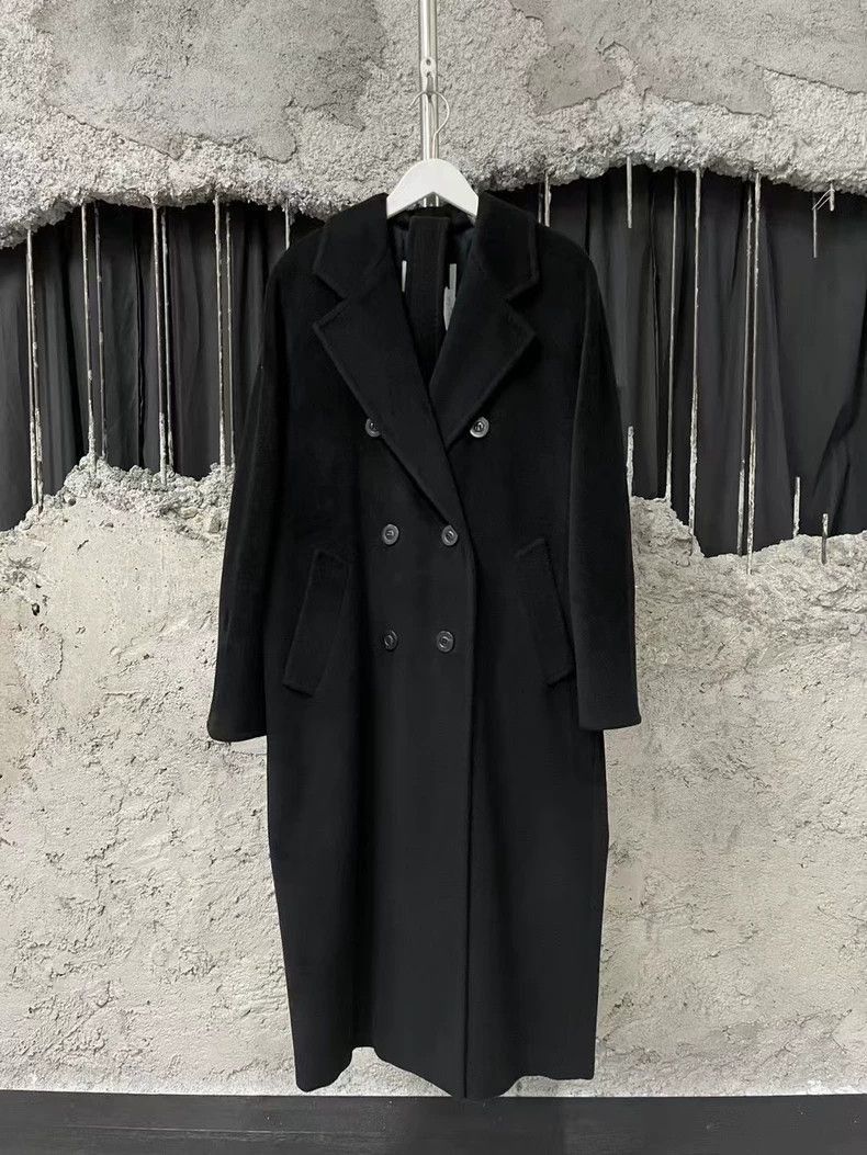 Missing Since Thursday MaxMara 101801 Black Wool Coat-2508 Size US M / EU 48-50 / 2 - 1 Thumbnail