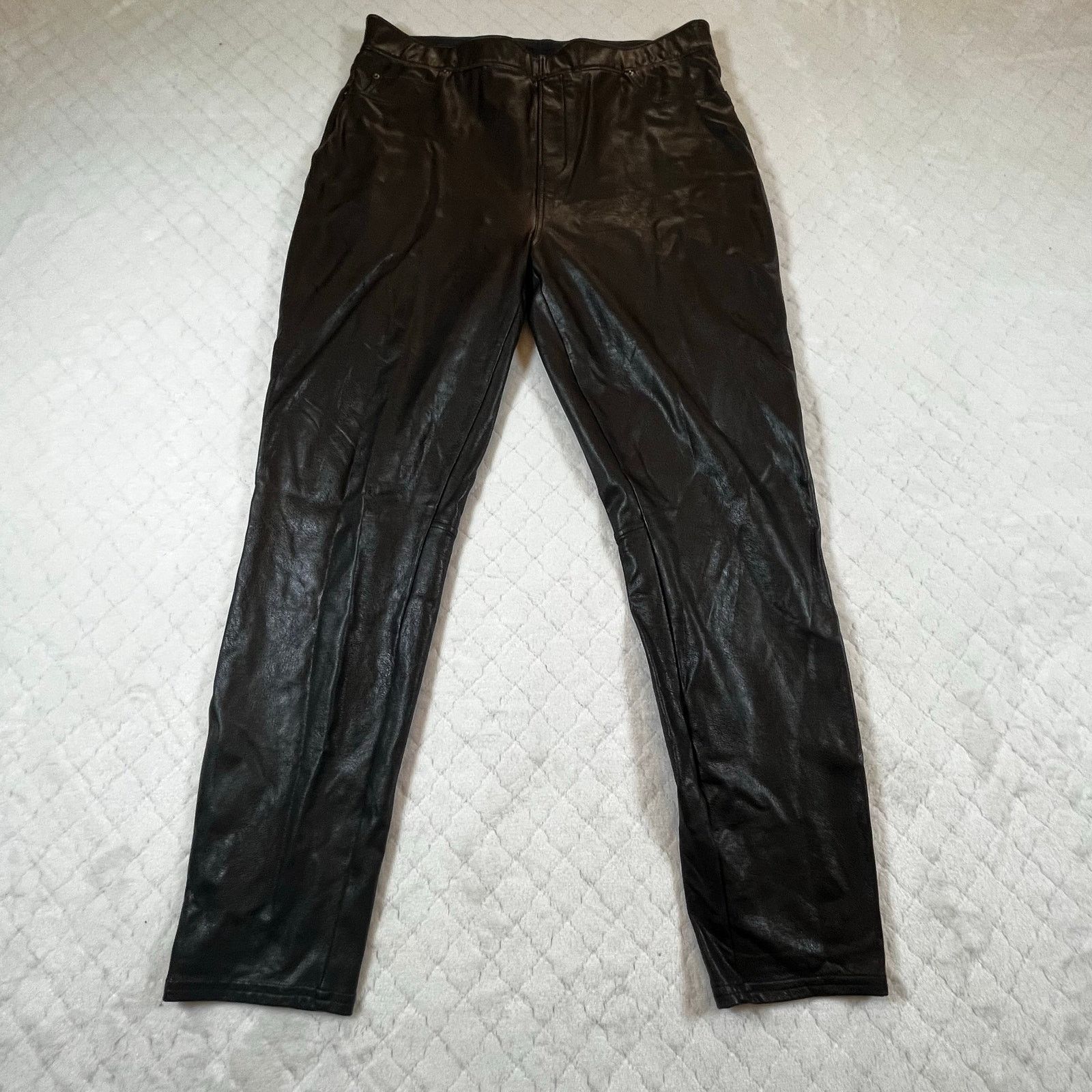 Spanx Spanx Faux Leather straight leg pants Size XL Size 34" / US 12 / IT 48 - 1 Thumbnail