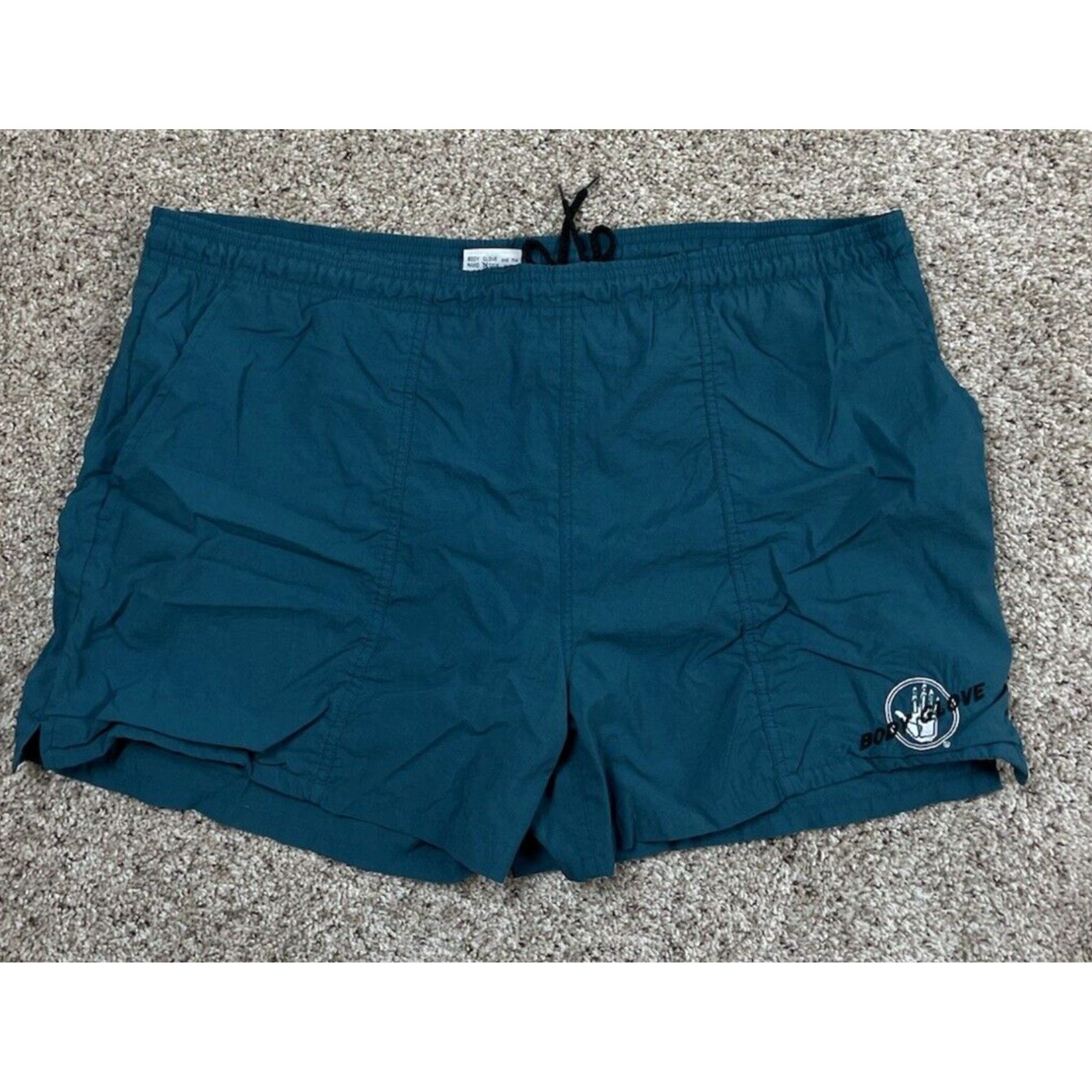 Body Glove Mens Green Vintage Style Body Glove Lined Drawstring Pockets Swim Trunks Large and X Large Grailed