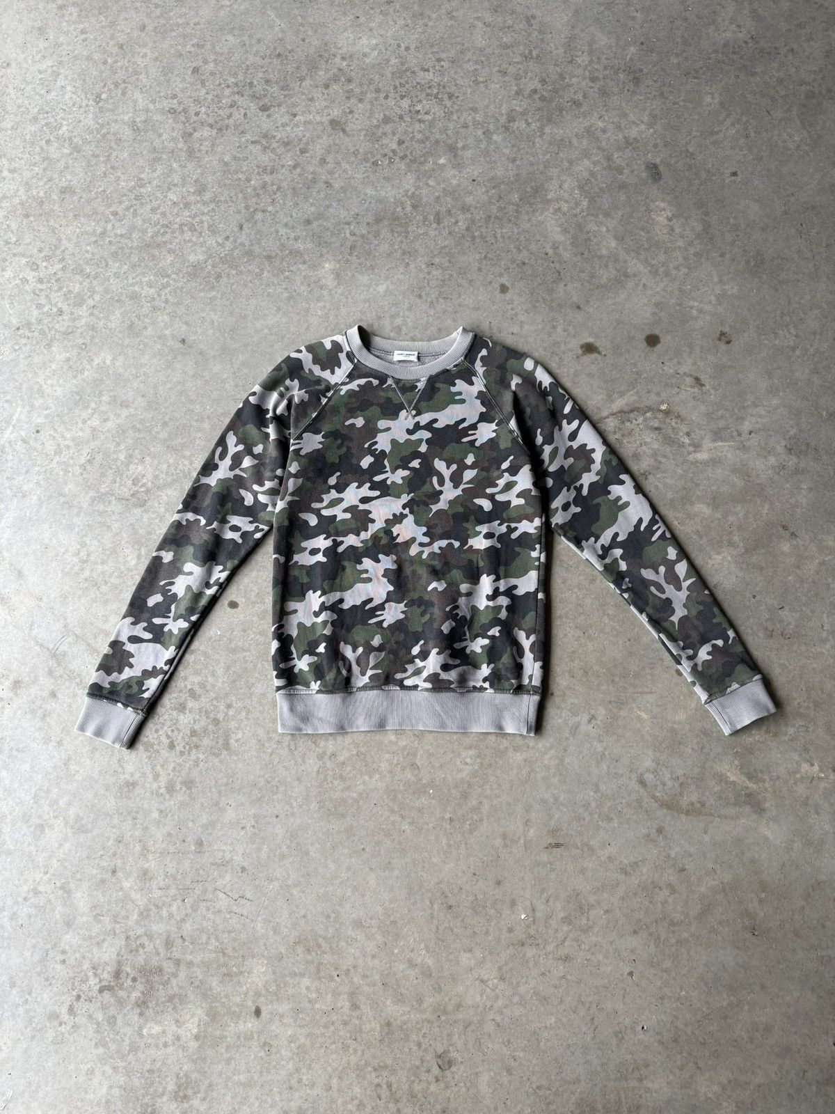 Saint Laurent Paris Saint Laurent Paris FW15 Camo Crewneck Size US XS / EU 42 / 0 - 1 Thumbnail
