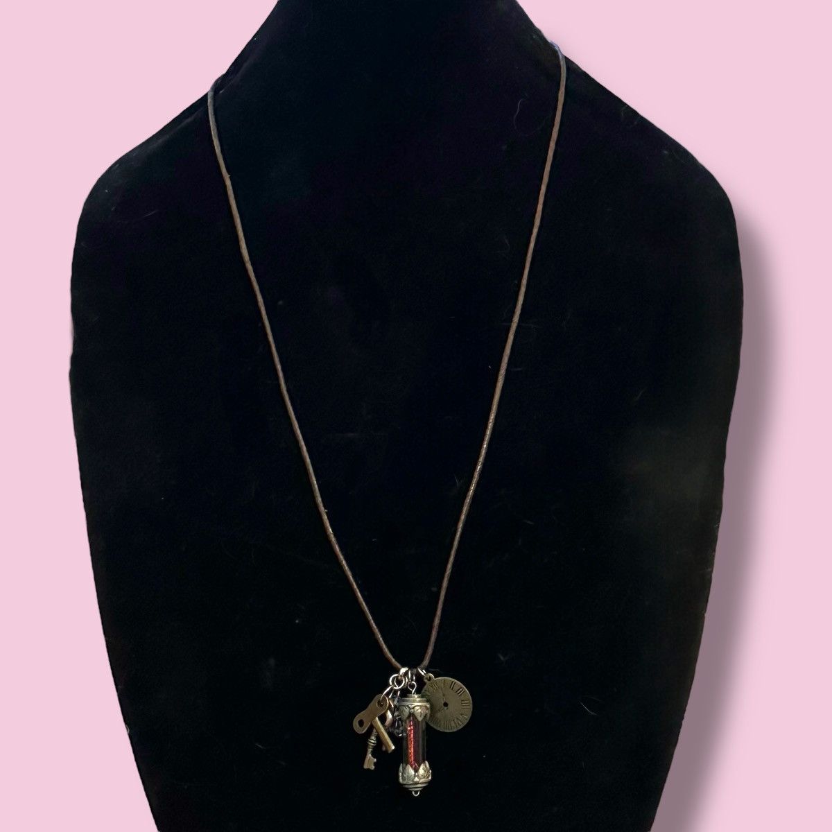 Other Assorted charms pendant cord necklace Size ONE SIZE - 2 Thumbnail