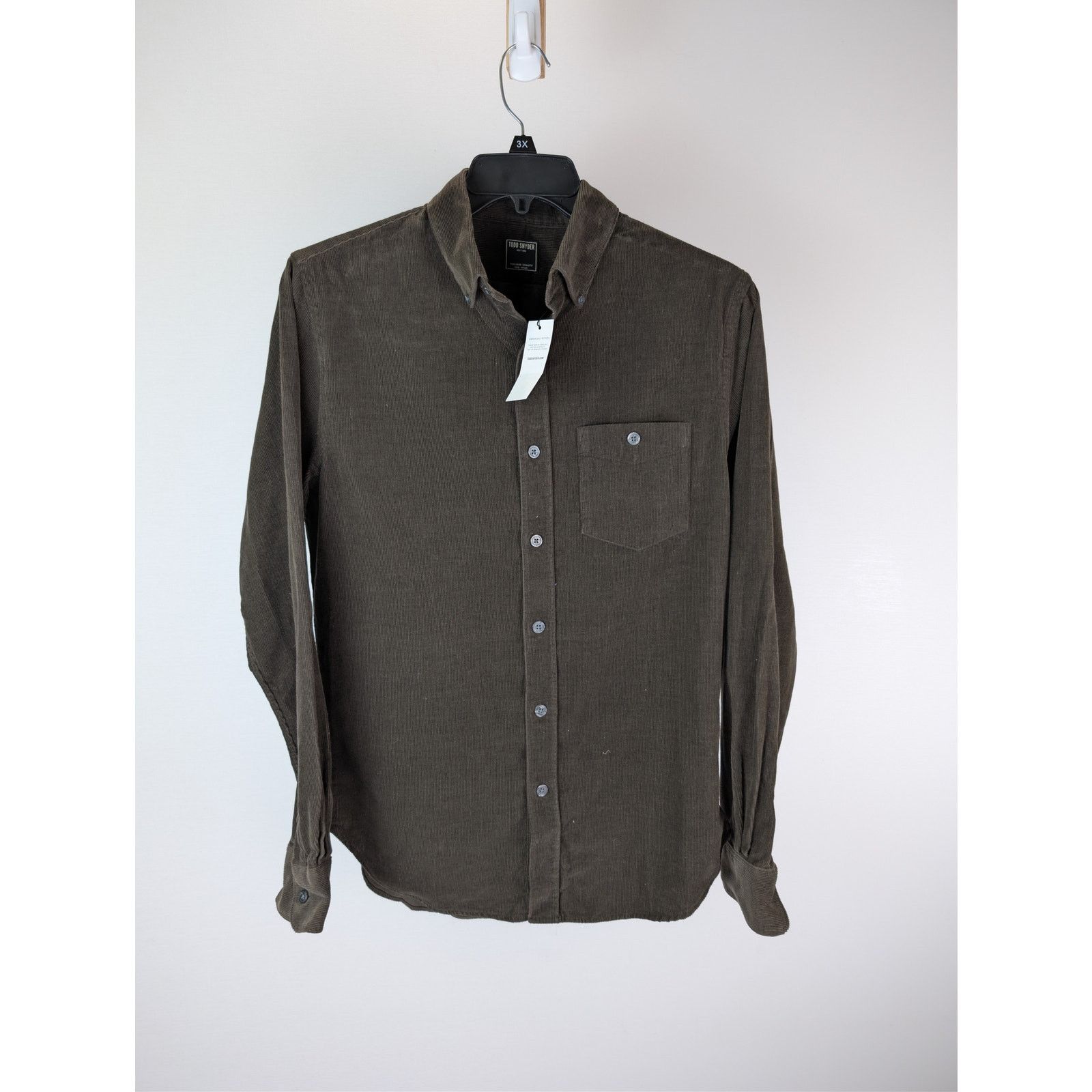 Todd Snyder o1rshd1 CC20 Button-Down Collar Wool-Blend Flannel Shirt Size US M / EU 48-50 / 2 - 8 Thumbnail