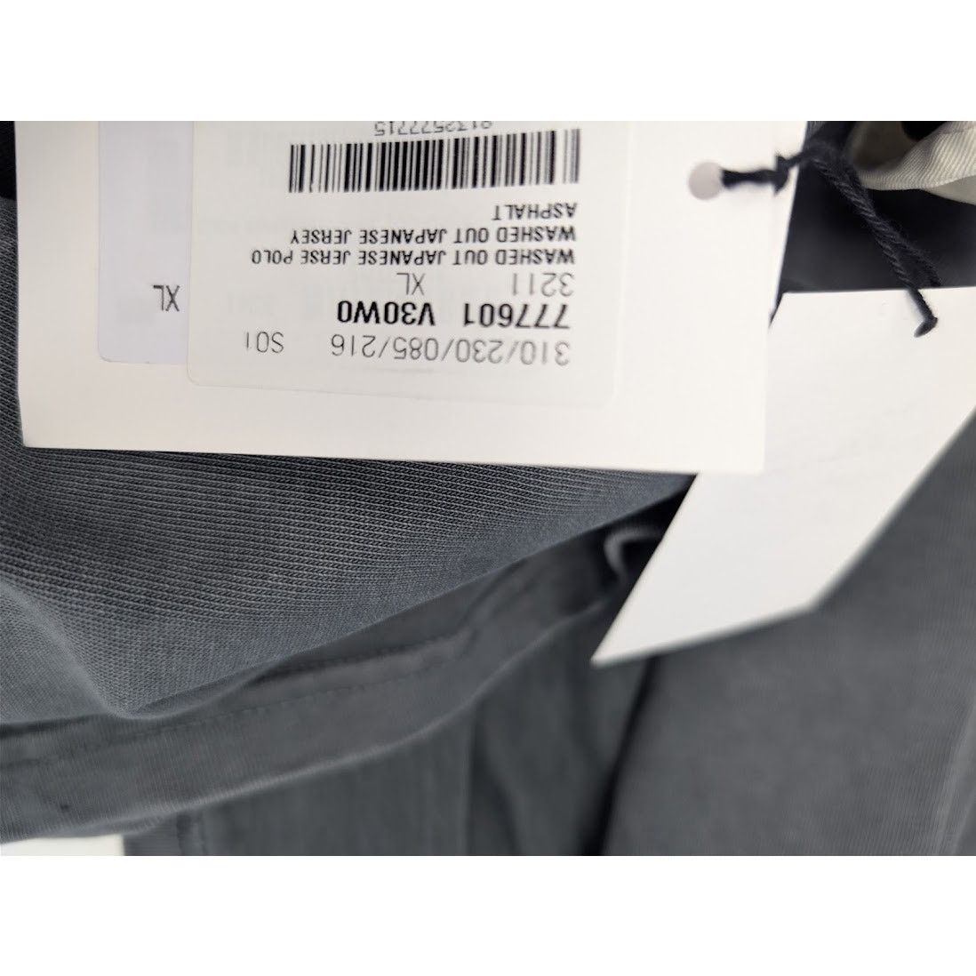 Bottega Veneta o1rshd1 Washed Out Japanese Jersey Polo Shirt in Grey XL Size US XL / EU 56 / 4 - 18 Thumbnail