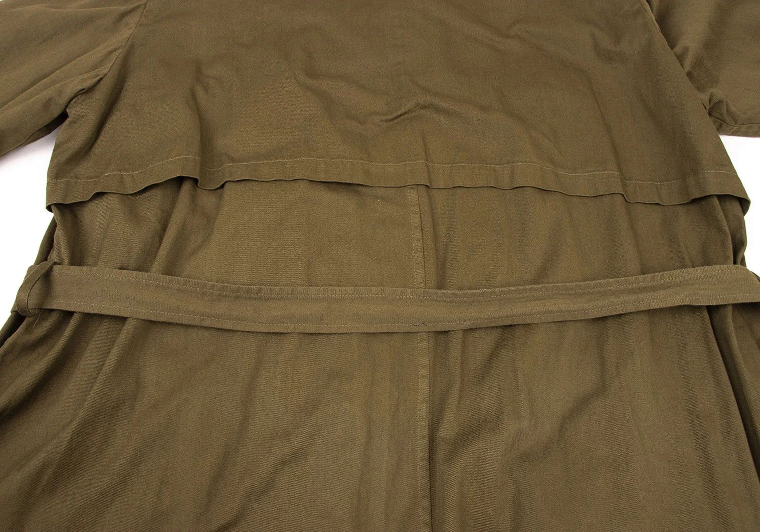 Yohji Yamamoto Yohji Yamamoto Hooded Coat in Khaki Size US M / EU 48-50 / 2 - 16 Thumbnail