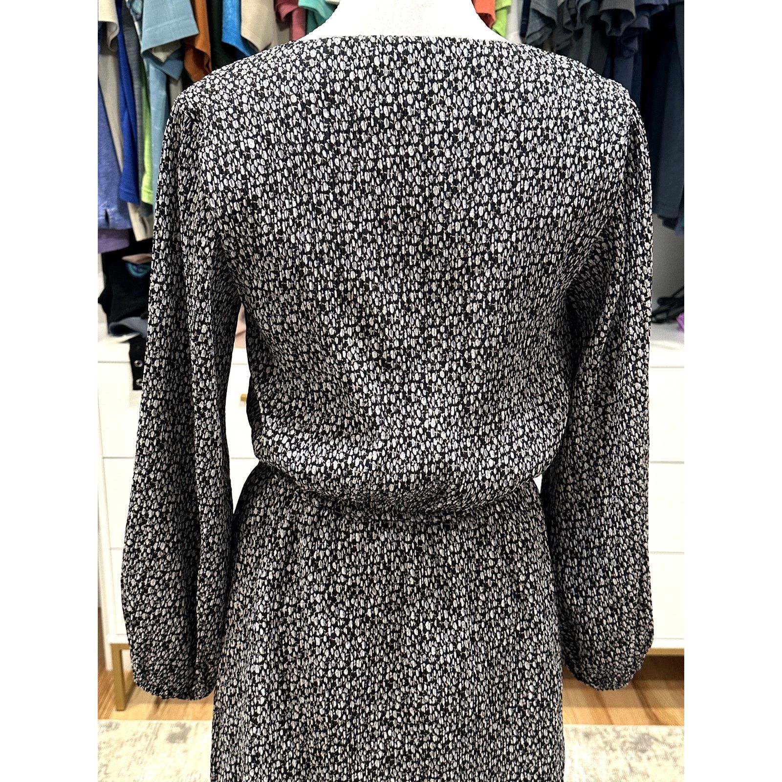 Other Wishlist Apparel Womens Black White Ribbed Dress S/M NWOT Size M / US 6-8 / IT 42-44 - 5 Thumbnail