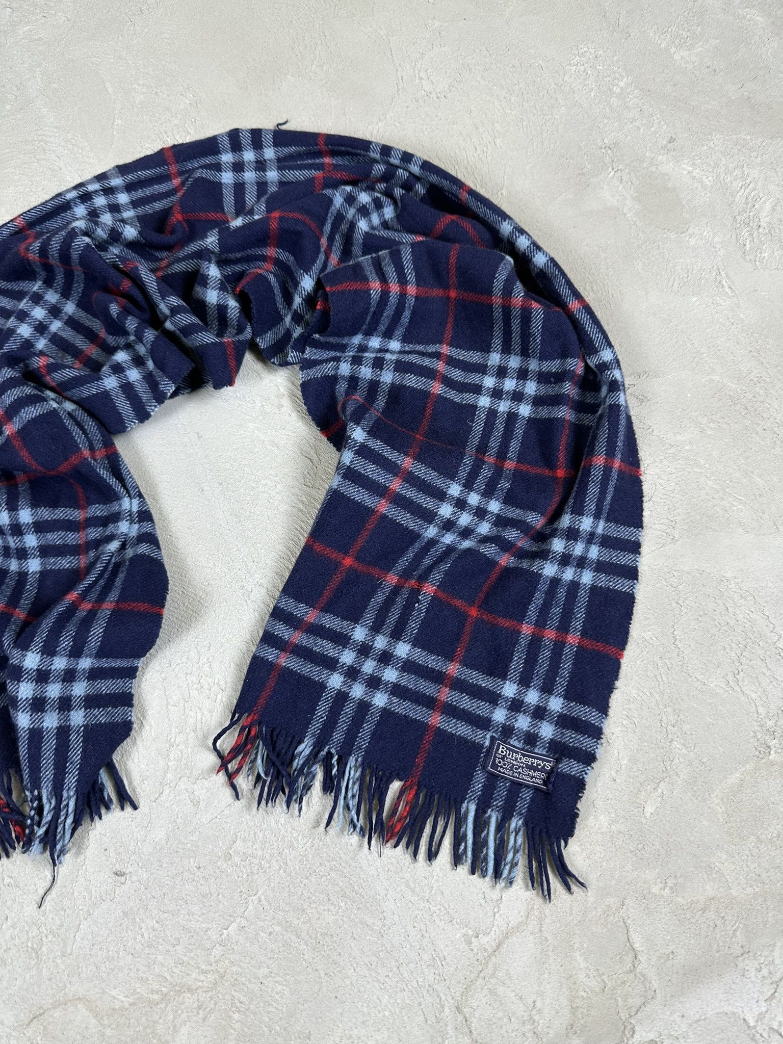 Burberry Vintage Burberrys Cashmere Novacheck Scarf Size ONE SIZE - 3 Thumbnail